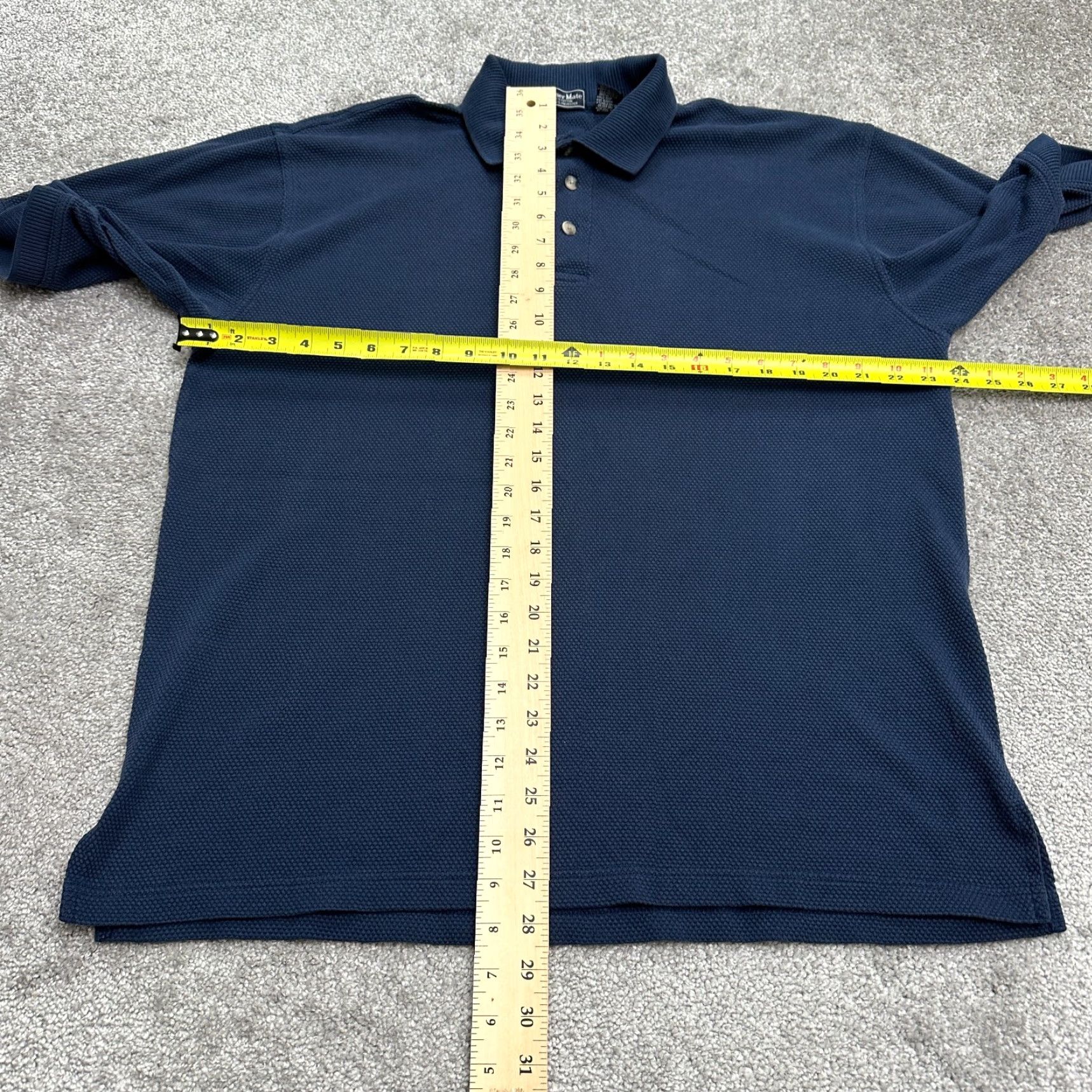 Vintage Winner Mate Polo Shirt Mens Large Blue Short Sleeve Cotton Blend Casual Golf Activewear Size US L / EU 52-54 / 3 - 7 Thumbnail
