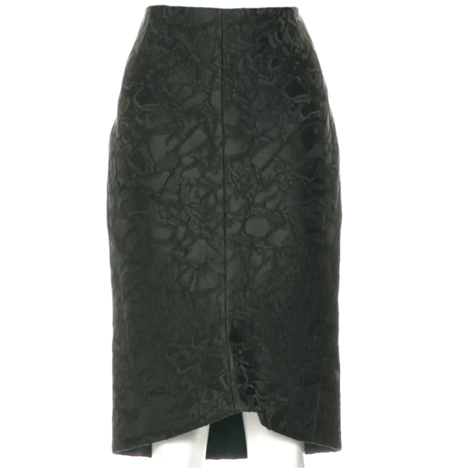 Balenciaga BALENCIAGA Evergeen Jacquard Silk-Blend Skirt, M/FR38 Size 27" / US 4 / IT 40 - 1 Thumbnail