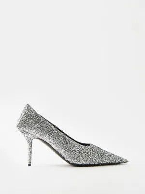 Balenciaga o1y0625 Spike Heel Pumps in Silver Size US 8 / IT 38 - 1 Thumbnail