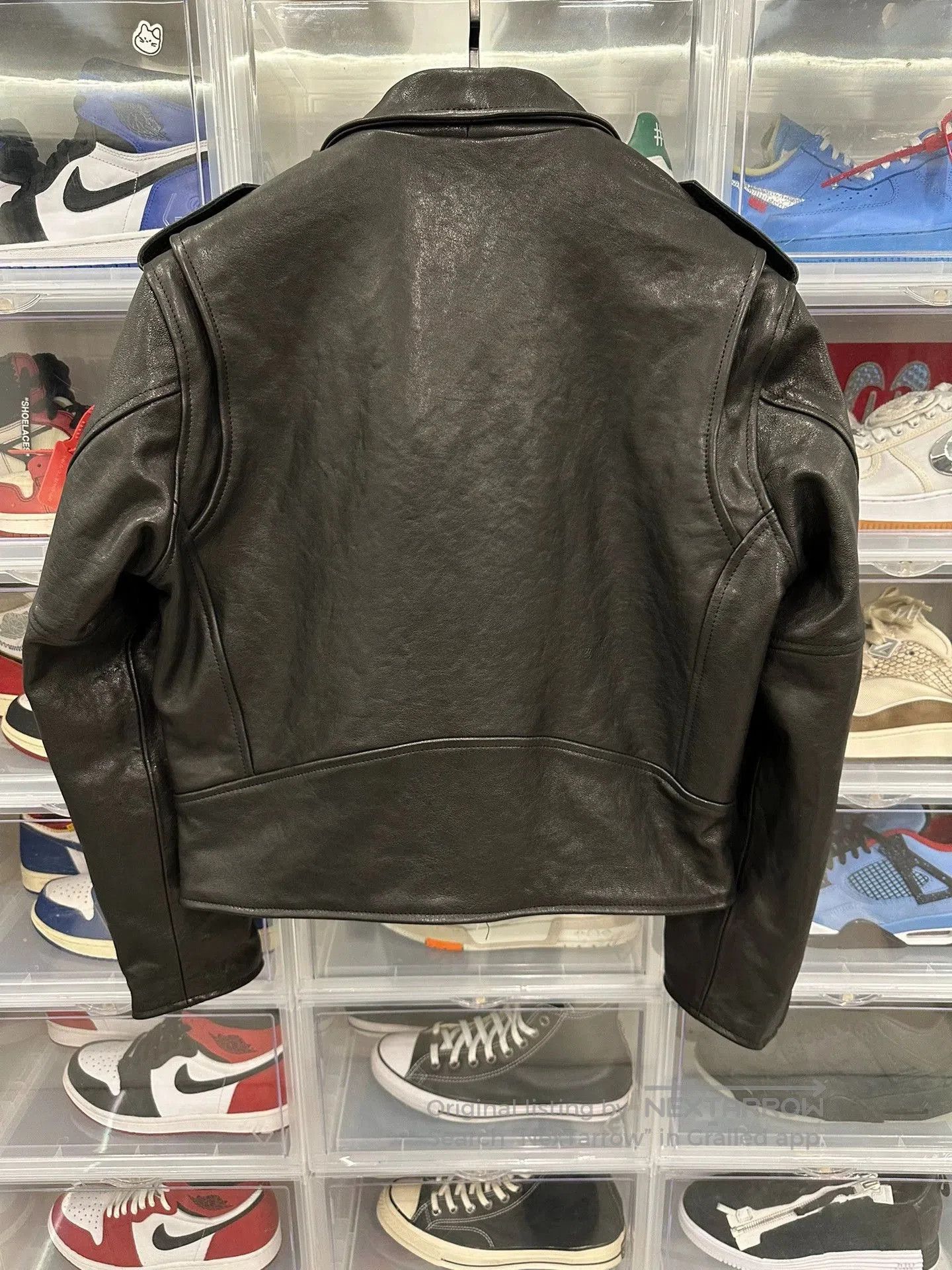 Enfants Riches Deprimes black rose buckle moto jacket for men. Size US L / EU 52-54 / 3 - 2 Thumbnail