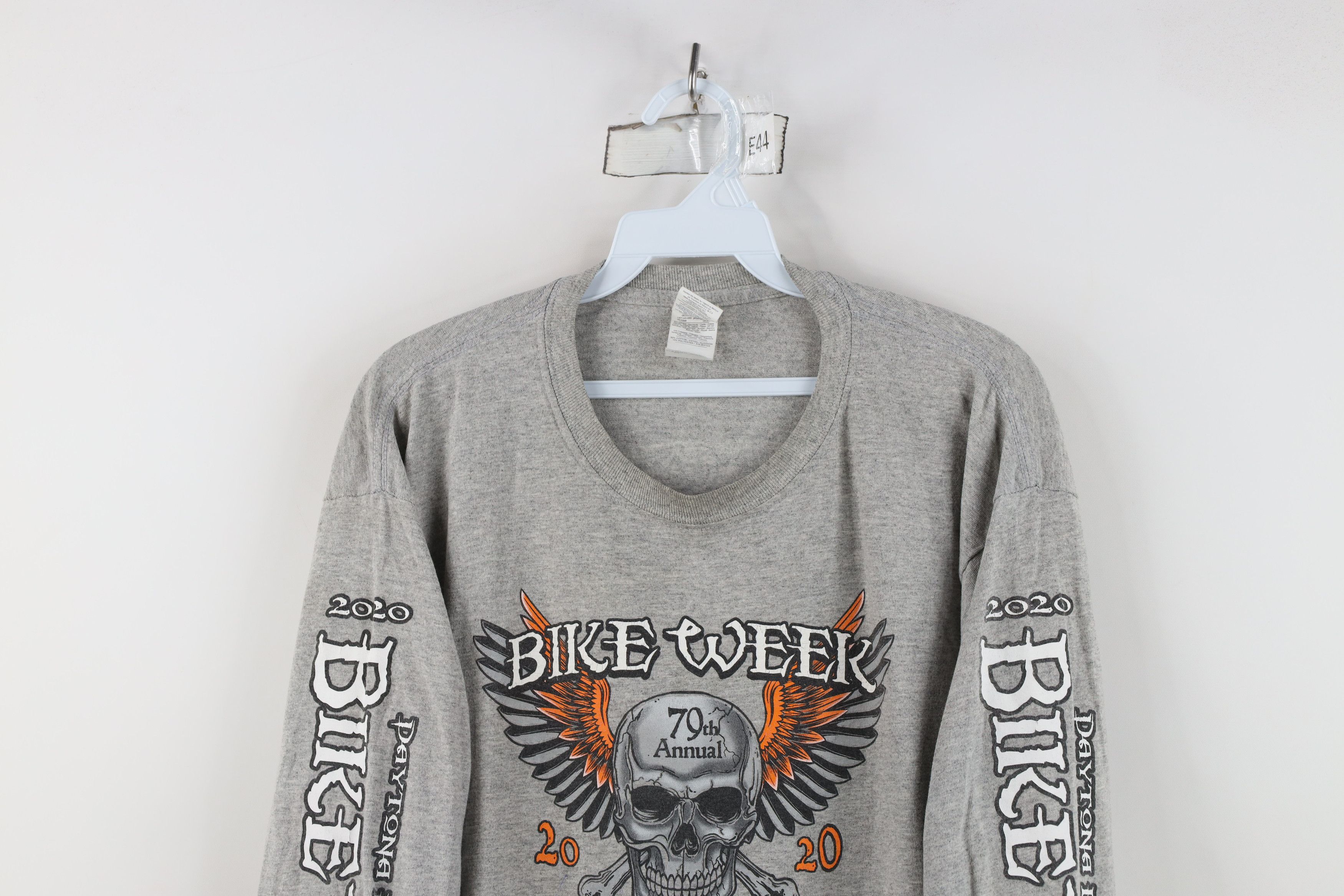 Vintage Y2K Beach Bike Week Skull Crossbones Long Sleeve Shirt Size US L / EU 52-54 / 3 - 2 Thumbnail