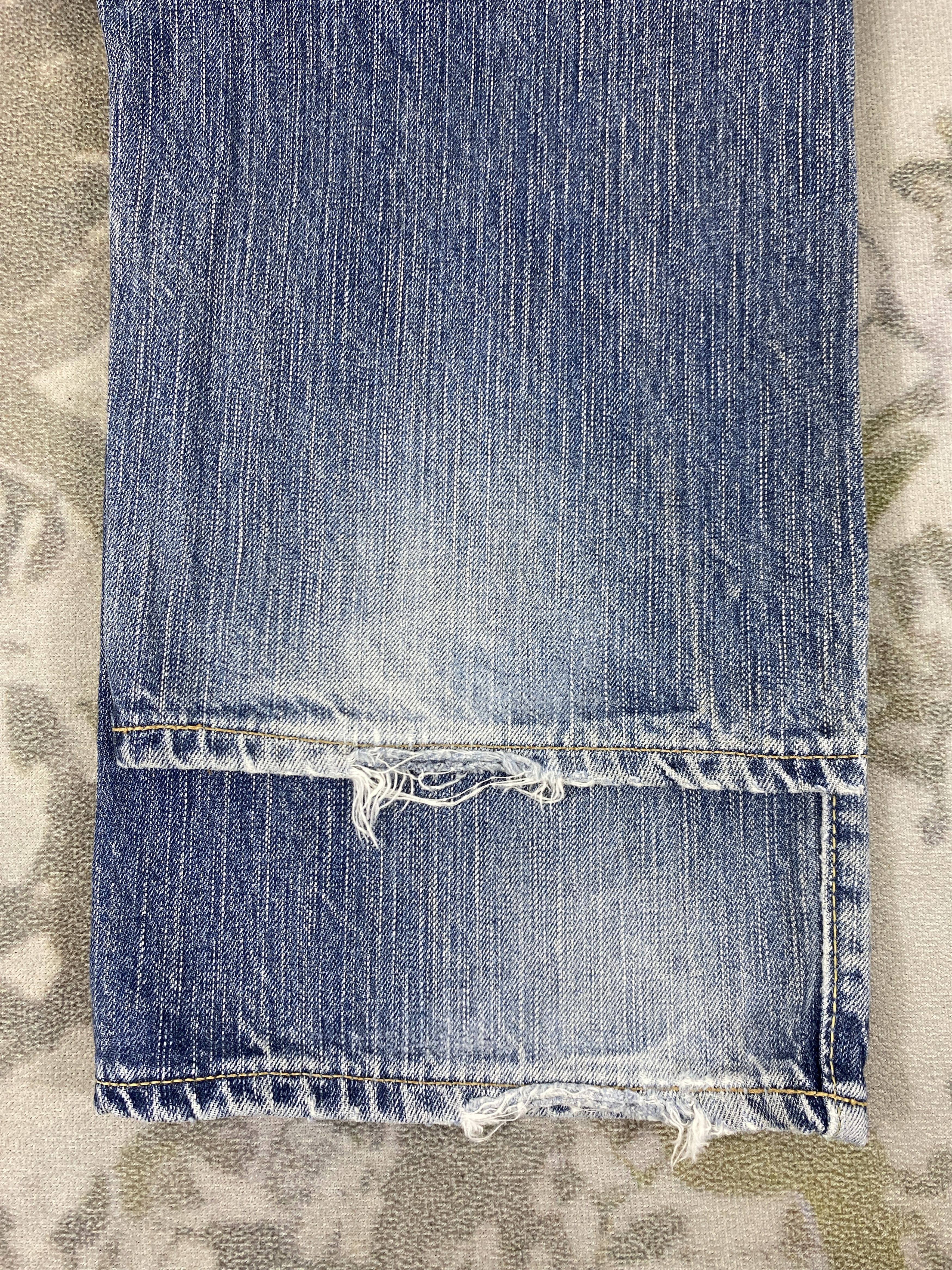 Edwin 🔥VINTAGE EDWIN 505 SELVEDGE DENIM JEANS 34x32.5- JN3609 Size US 34 / EU 50 - 12 Thumbnail