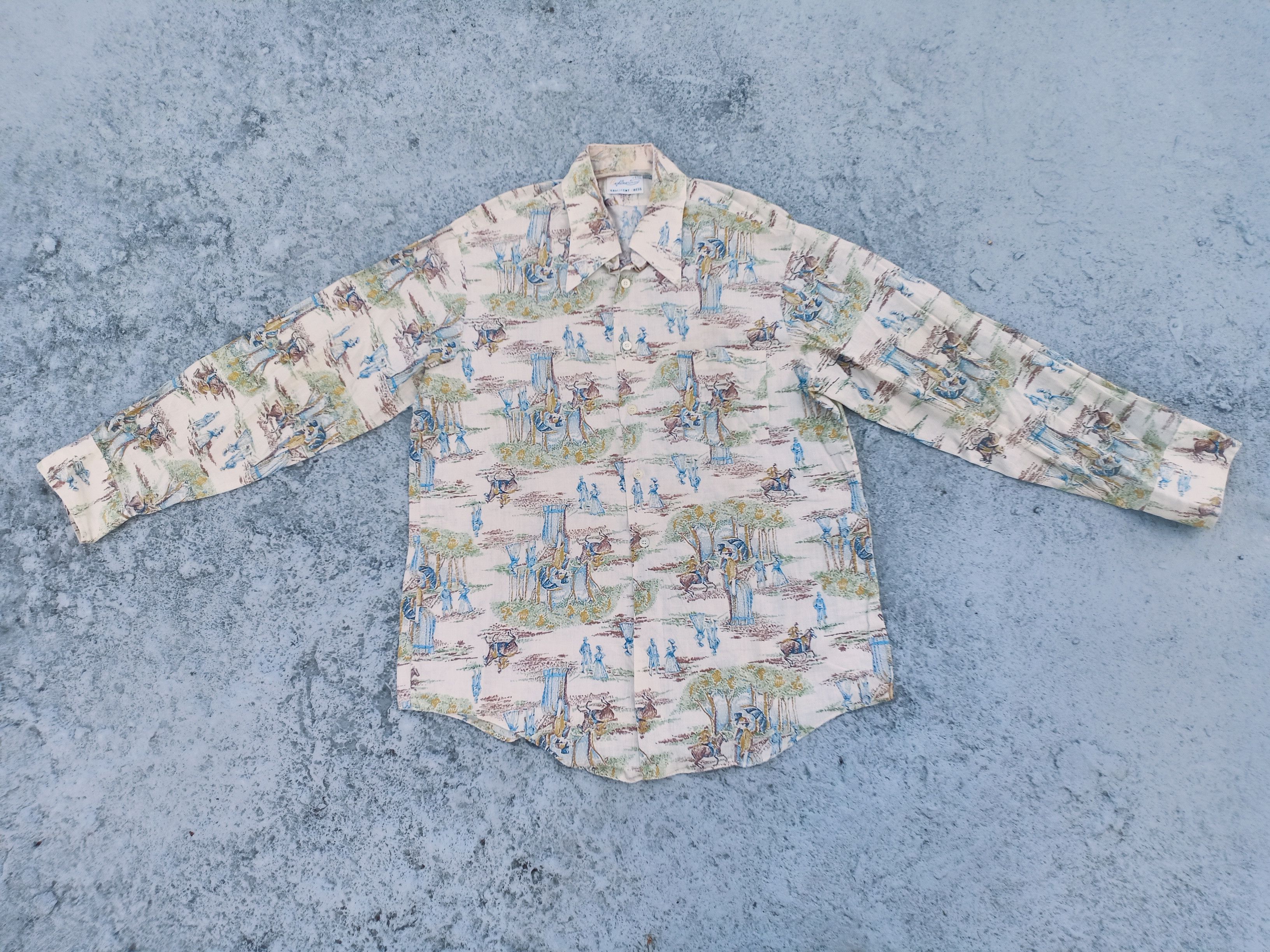 Vintage Vintage Beeline PERMANENT PRESS fullprint shirt Size US L / EU 52-54 / 3 - 5 Thumbnail