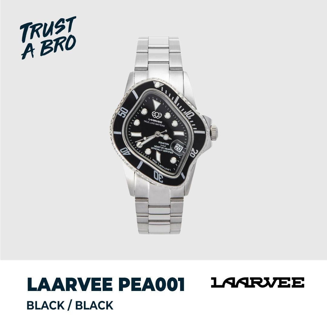 Laarvee Laarvee PEA001 Crashed Watch black/silver | Grailed