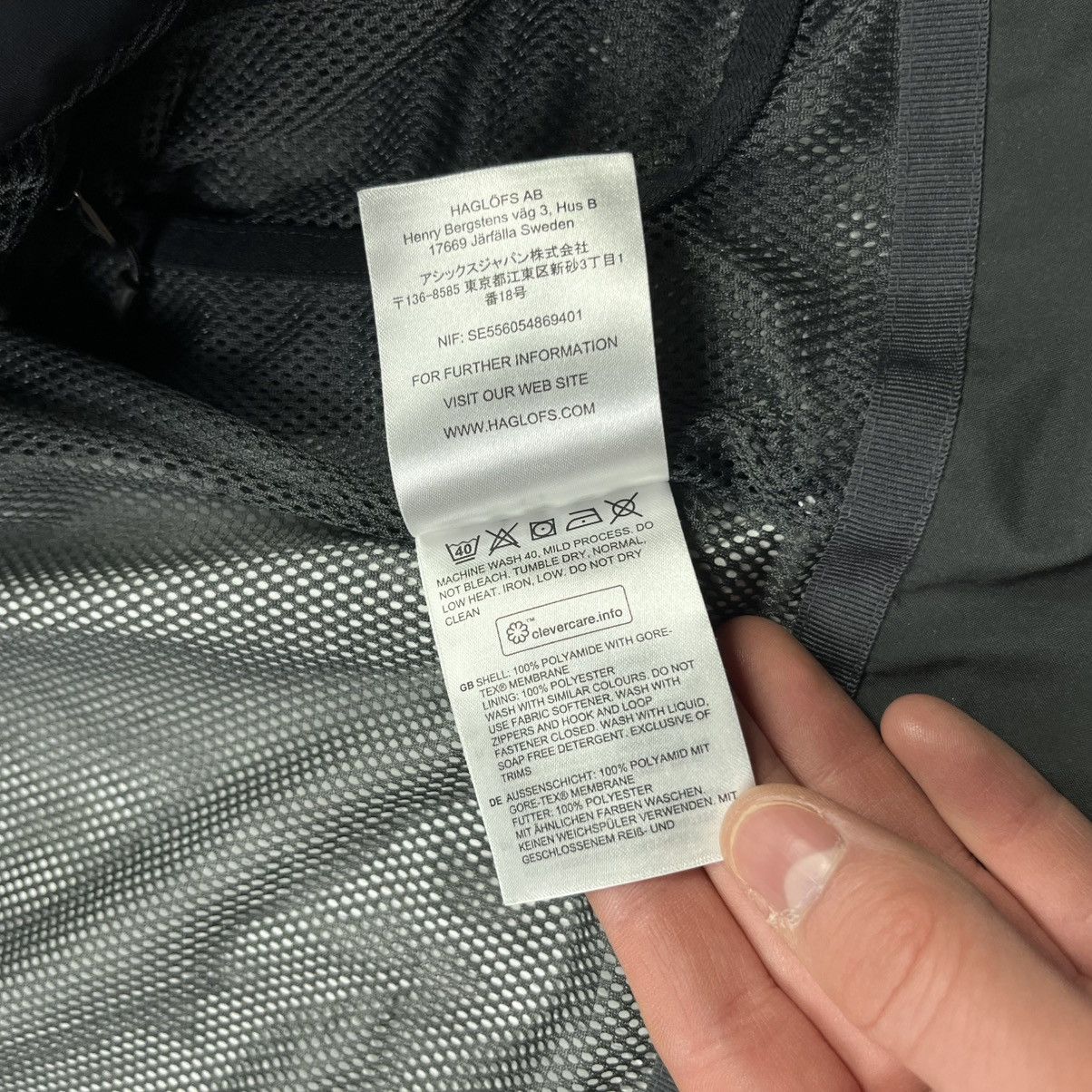 Goretex × Haglofs Haglofs Gore-tex Jacket Outdoor Life Mountain Black Size S / US 4 / IT 40 - 8 Thumbnail