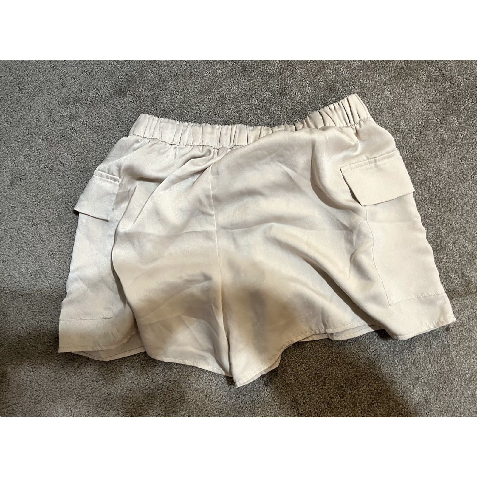 Abercrombie & Fitch Abercrombie & Fitch Loungewear Women’s M Elastic Waist Pockets Shorts Beige Size 32" / US 10 / IT 46 - 3 Thumbnail