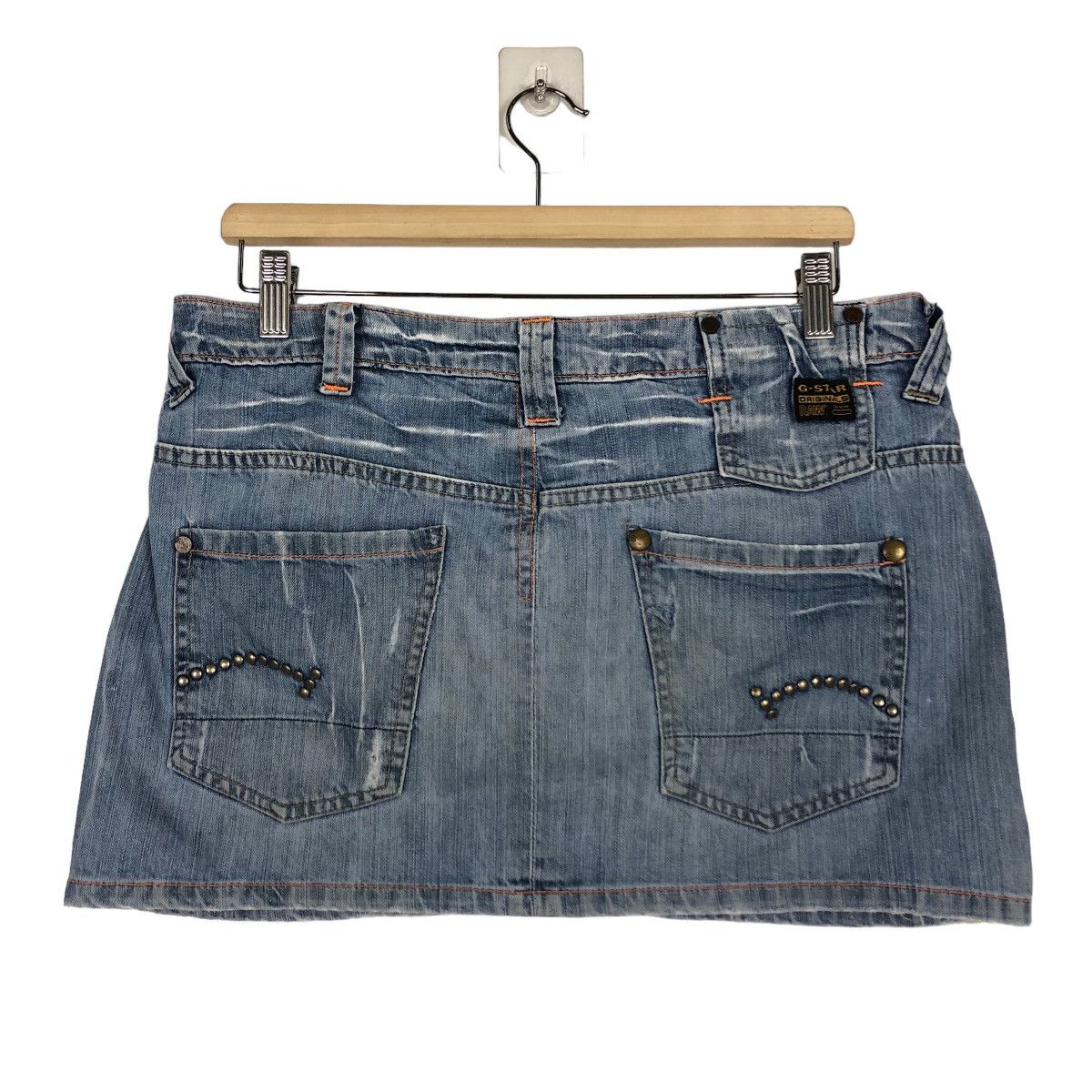 Hysteric Glamour 🔥Mini Skirt Denim G-Star Raw Japan Distressed Design Size 26" / US 2 / IT 38 - 6 Thumbnail