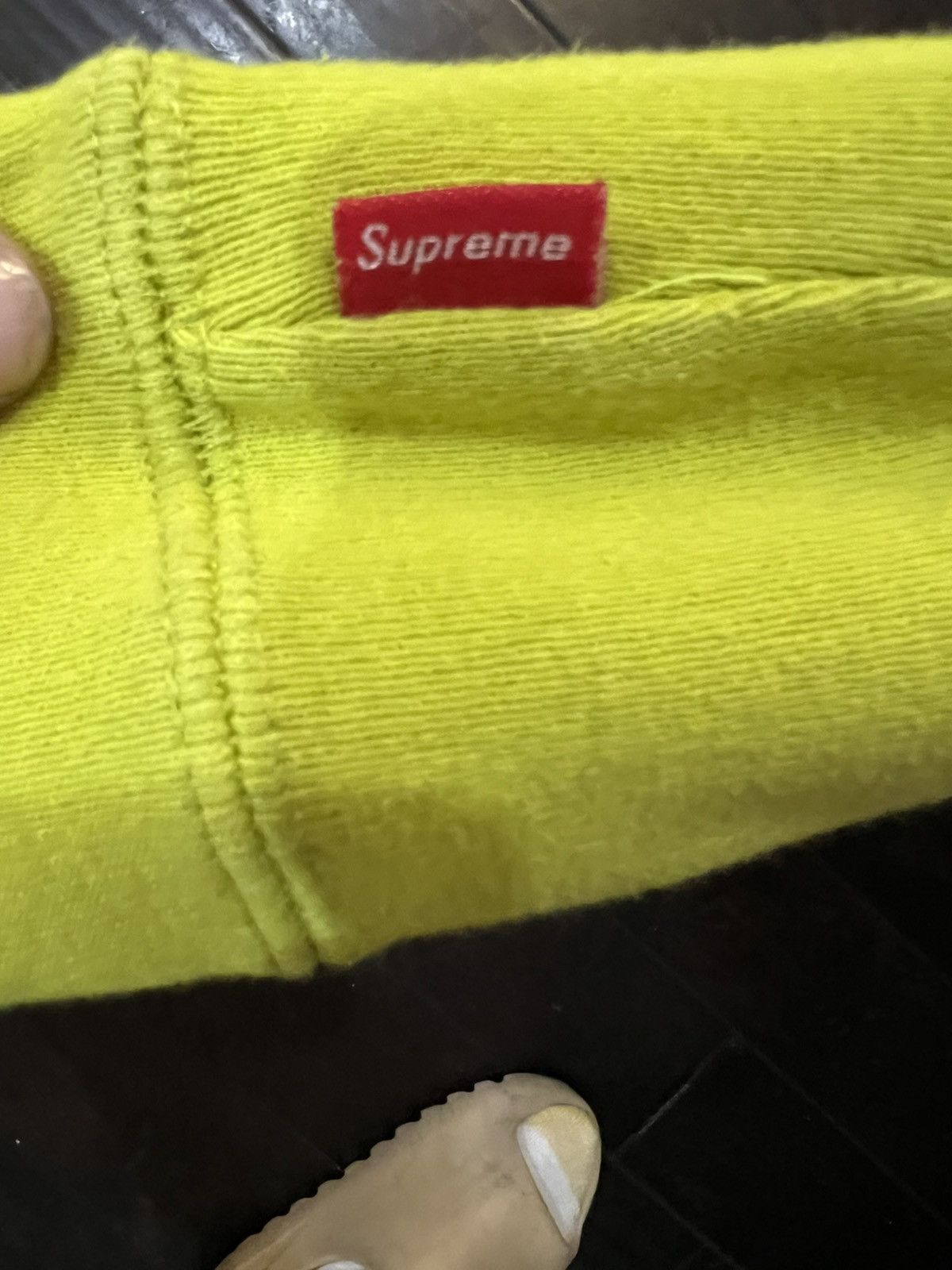 Supreme Supreme Box Logo Hoodie Acid Green Size Large Size US L / EU 52-54 / 3 - 5 Thumbnail
