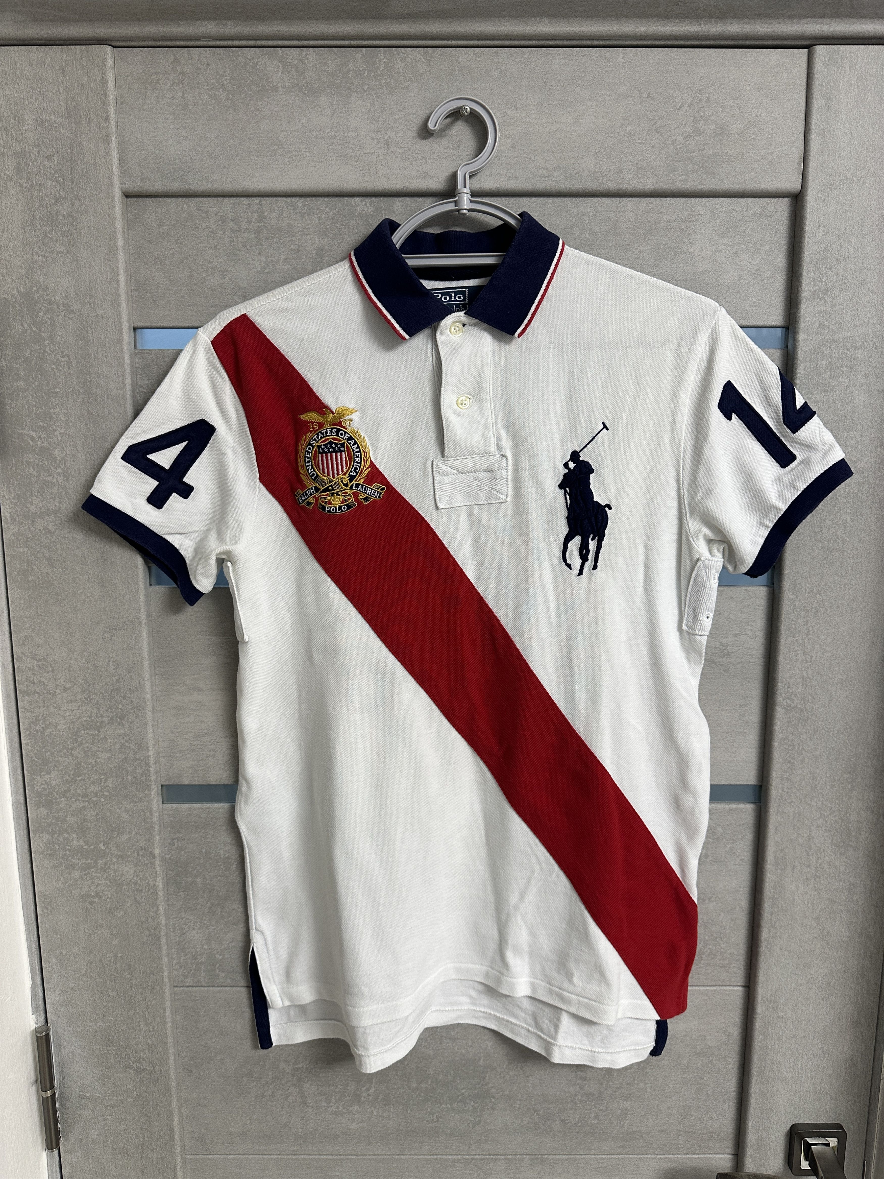 Polo Ralph Lauren Polo Ralph Lauren T Shirt United States 14 # Vintage Size US S / EU 44-46 / 1 - 1 Thumbnail