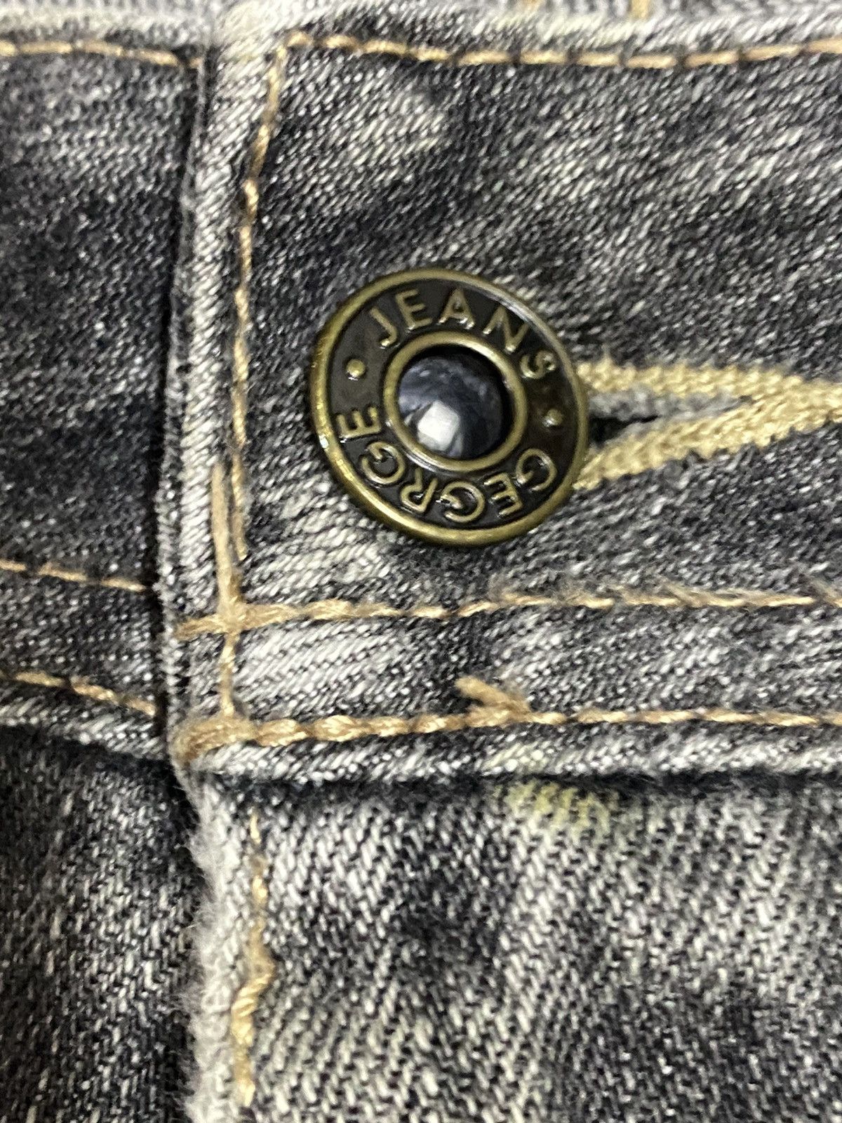 George Vtg JapaneseBrands George Black Denim Whisker Loose Jeans Size US 32 / EU 48 - 7 Thumbnail