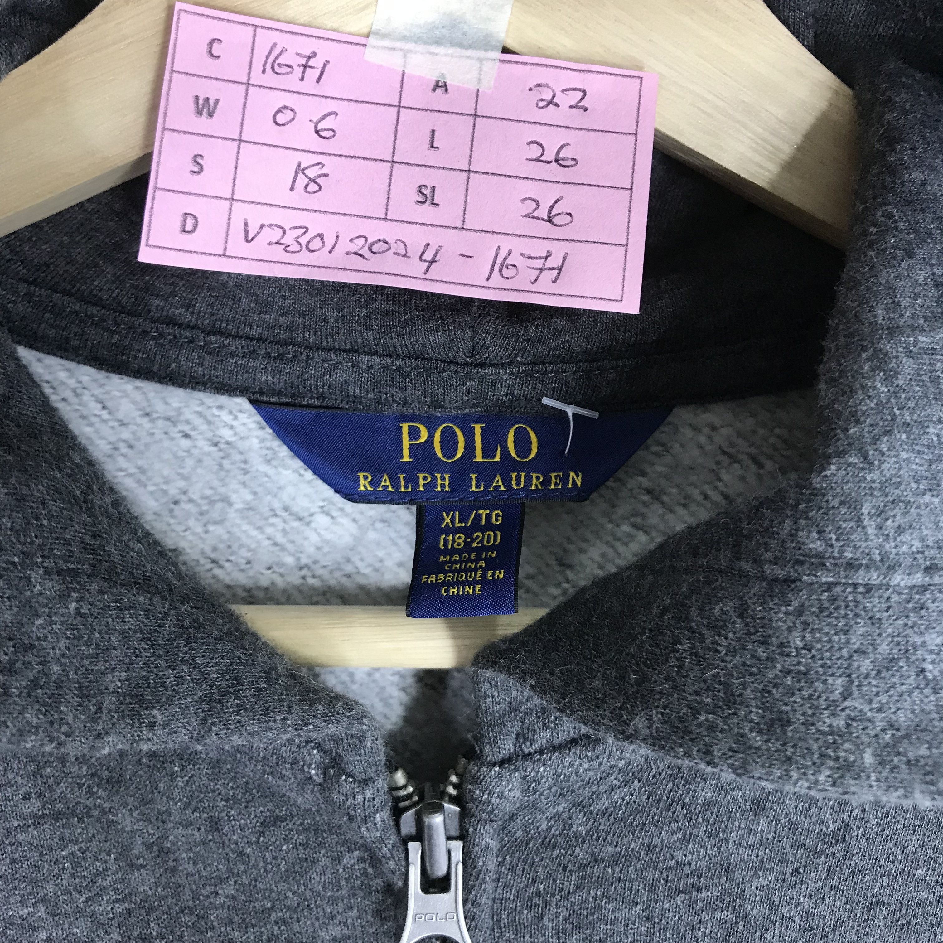 Polo Ralph Lauren Vintage Polo Ralph Lauren Spell Out Big Logo Polo Hoodie Size US M / EU 48-50 / 2 - 9 Thumbnail