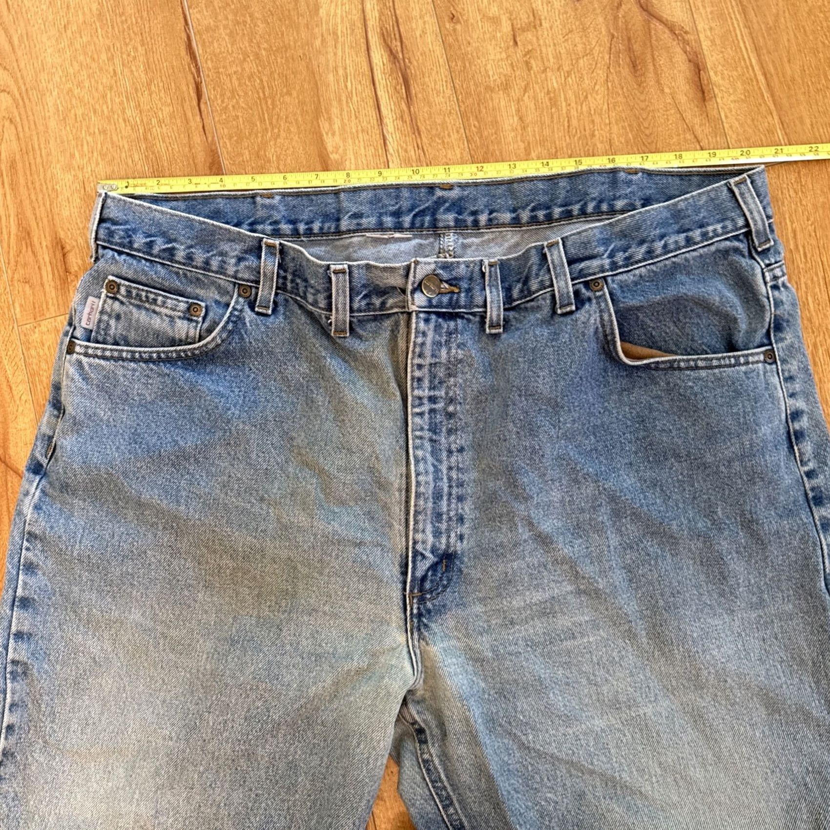 Carhartt VINTAGE Carhartt Jeans Denim Relaxed Fit Light Wash 5-Pocket Design USA Size 40 X 32 Men Size US 40 / EU 56 - 5 Thumbnail