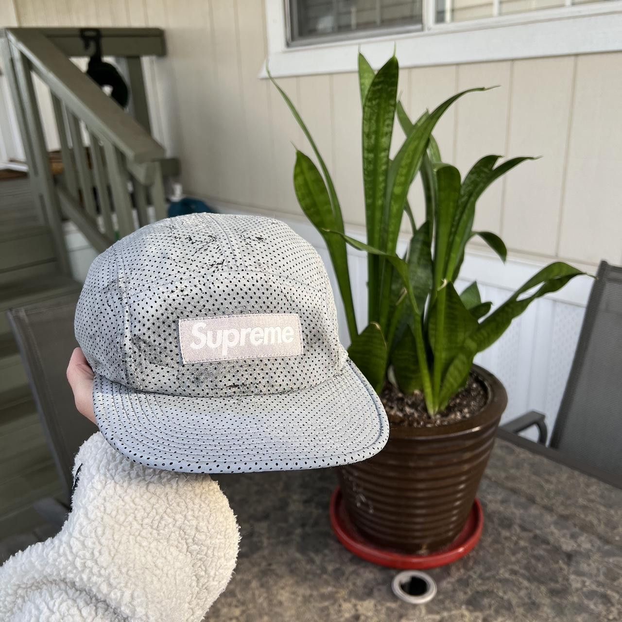 Supreme × Vintage Supreme SS16 Perforated Reflective Camp Cap Grey 3M Size ONE SIZE - 2 Thumbnail