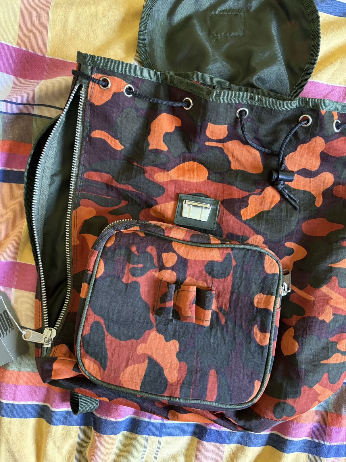 Jean Paul Gaultier Junior Gaultier AW 1989 heart camo backpack Size ONE SIZE - 6 Thumbnail
