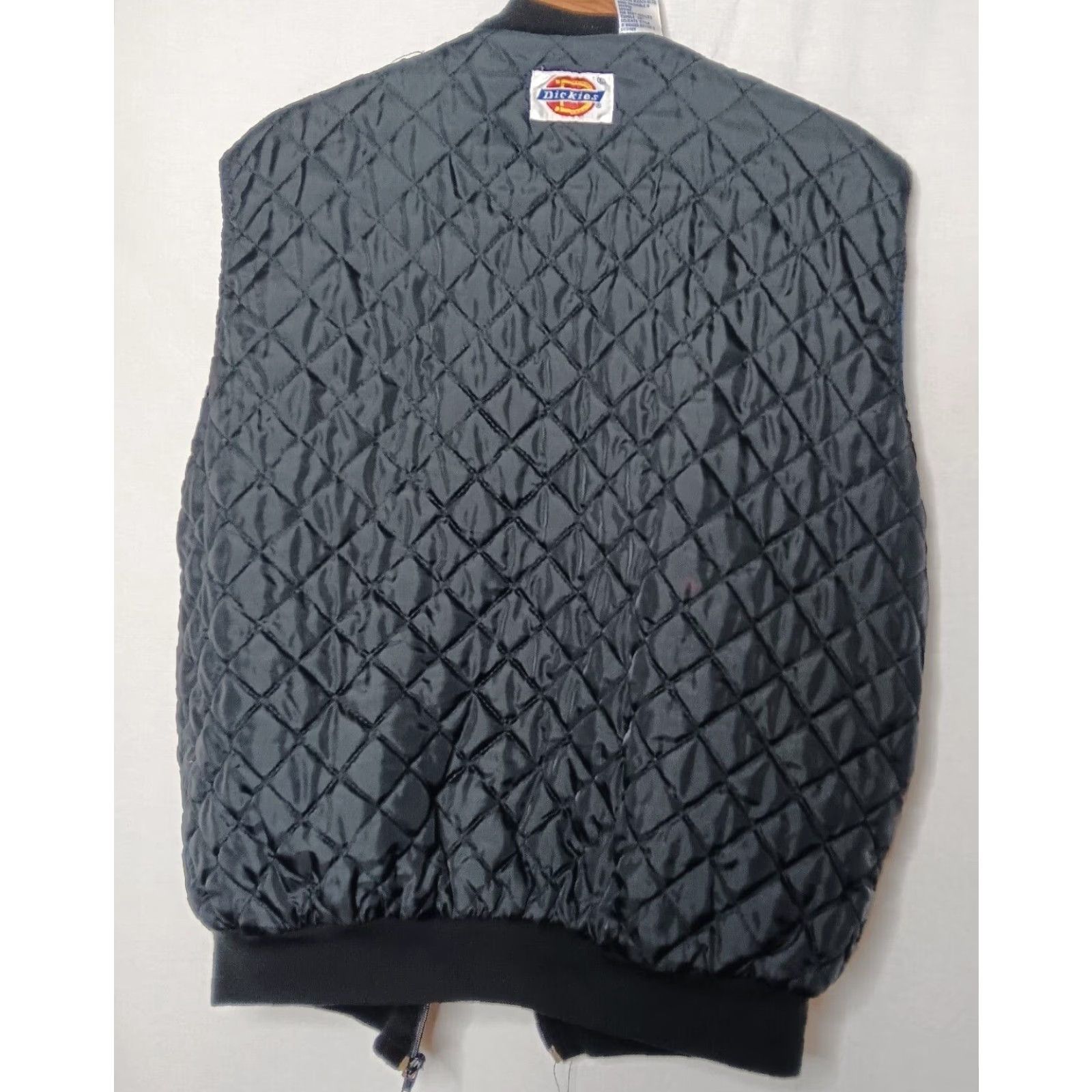 Vintage Vintage Woolrich Vest Men L Regular Quilted Flannel Nylon Lined Black Blue, Workwear, Vest, Zip, Insulated, Vintage Dickies? Size US L / EU 52-54 / 3 - 3 Thumbnail