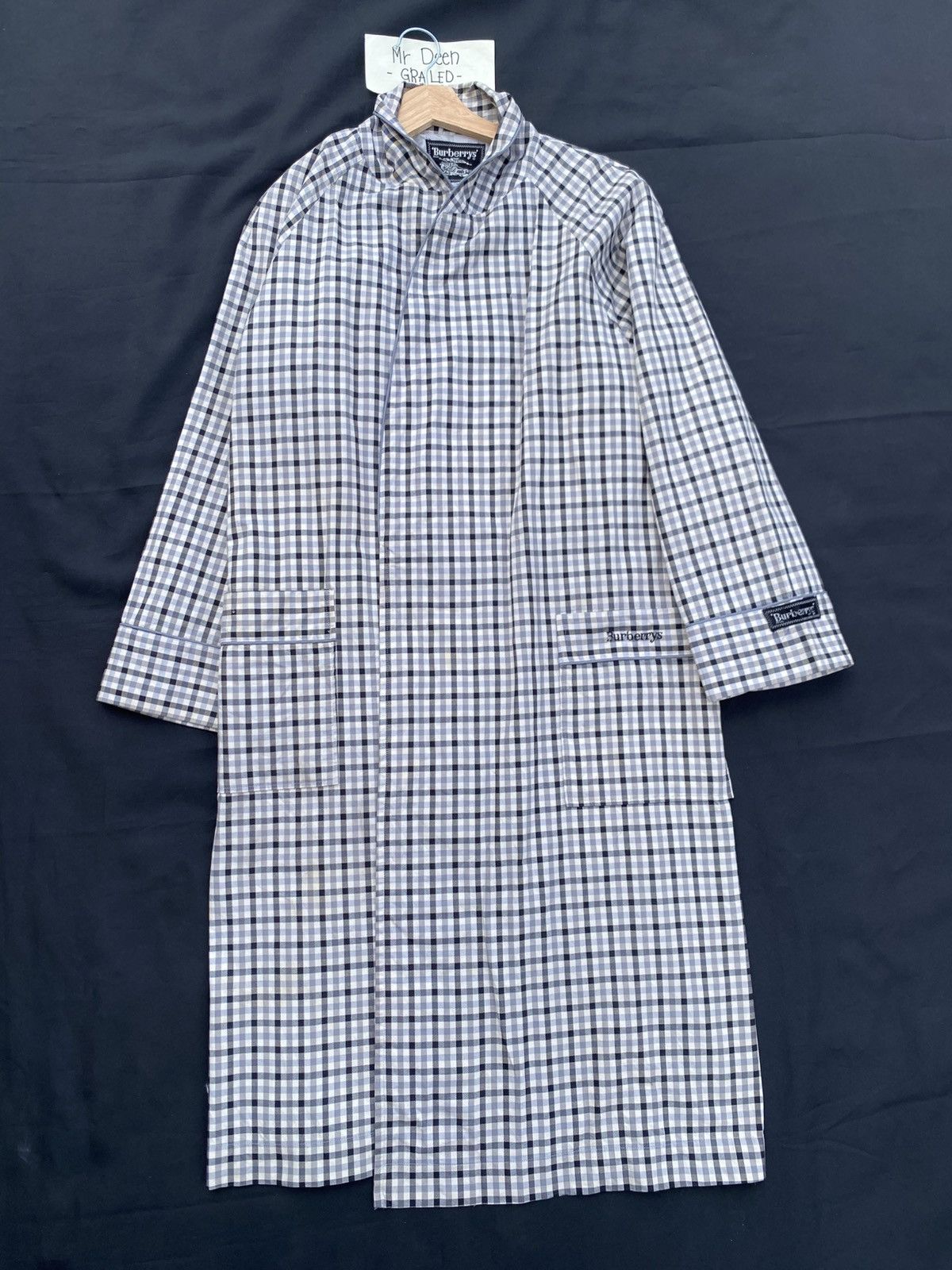 Burberry Vintage Burberry Checkered Long Coat Size US L / EU 52-54 / 3 - 1 Thumbnail