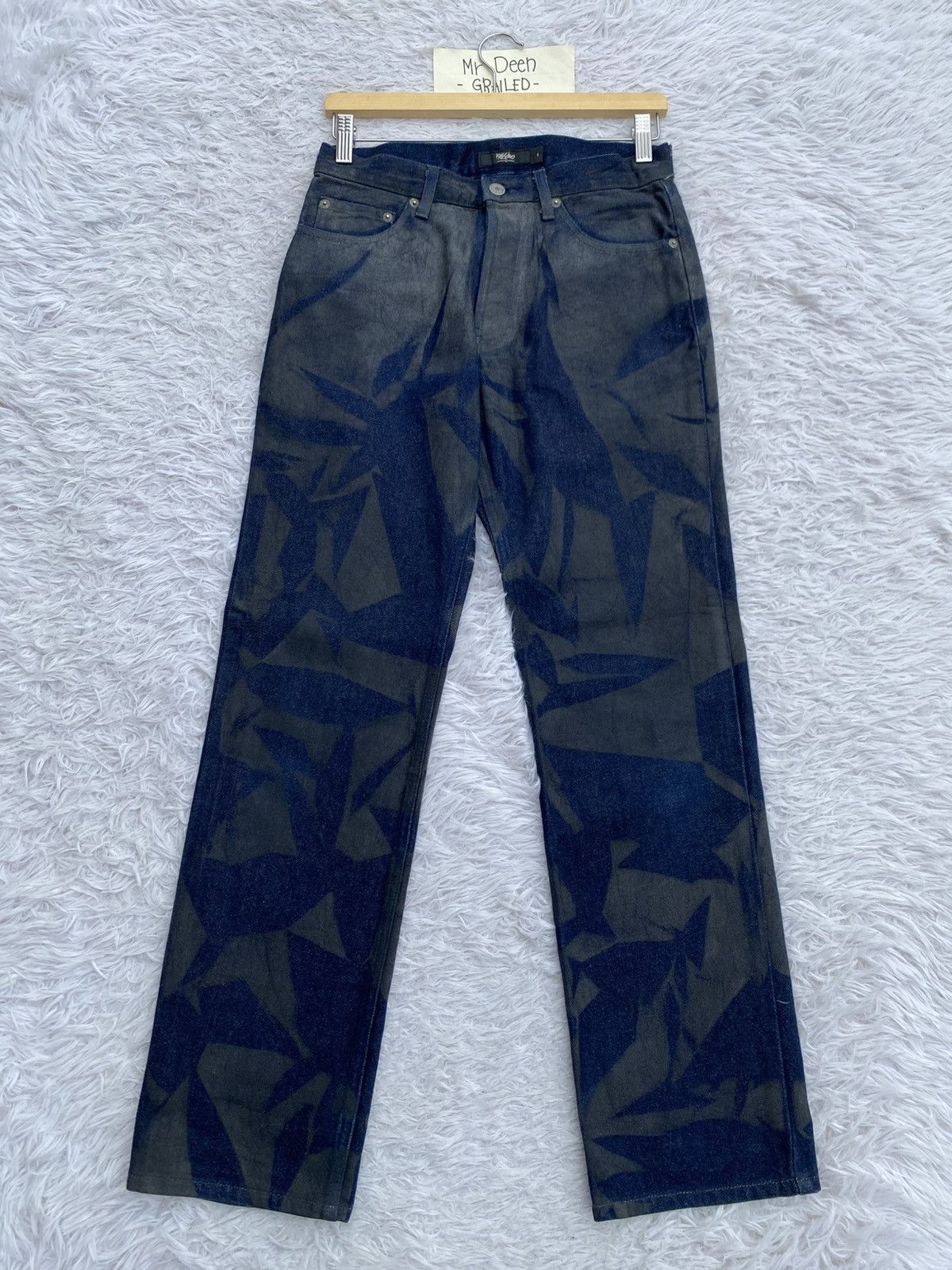 Mossimo MASSIMO Rare Design Pattern Blue Jeans/Denim Size US 28 / EU 44 - 1 Thumbnail