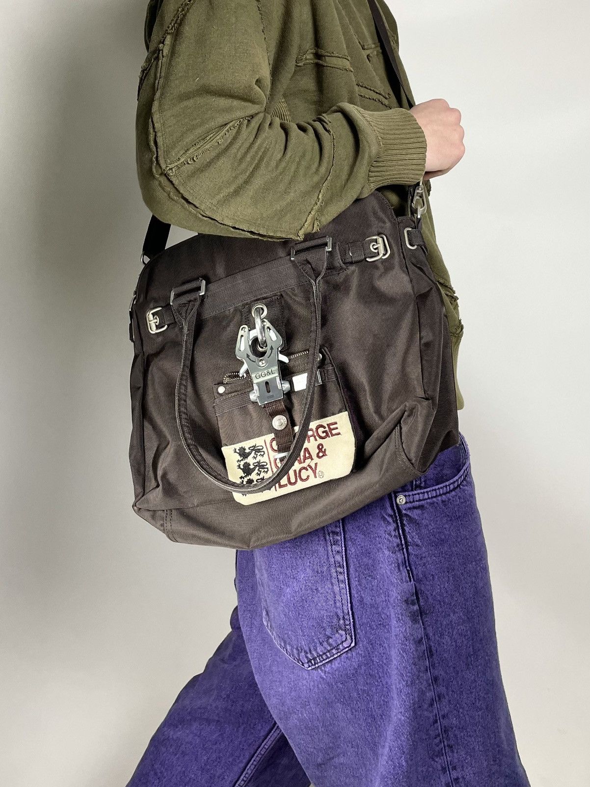 Japanese Brand George Gina & Lucy Grace Brown Alyx Carabiner Bag Y2K GGL Size ONE SIZE - 2 Thumbnail