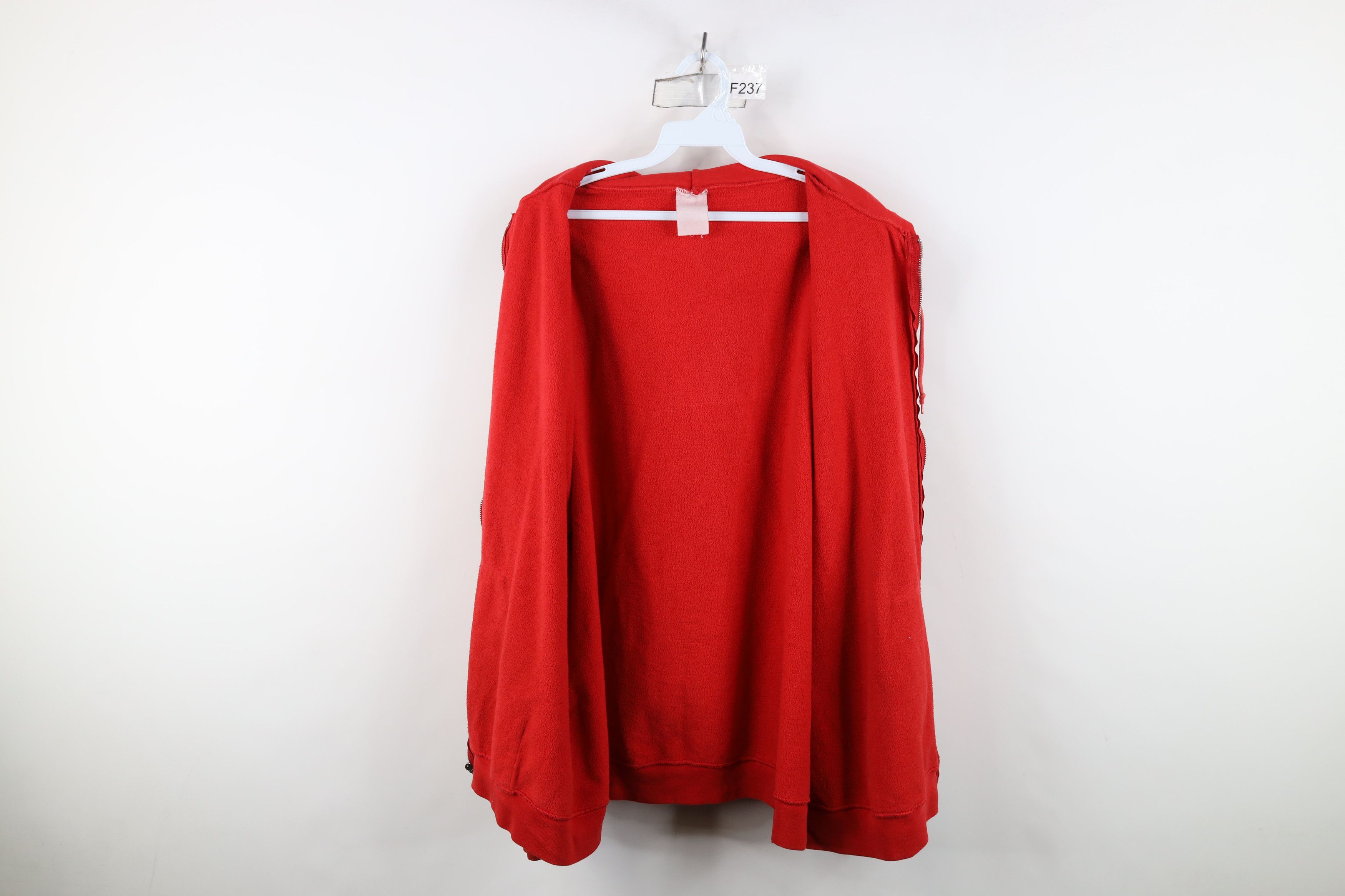 Vintage Vintage 90s Streetwear Blank Full Zip Hoodie Sweatshirt USA Size US XXL / EU 58 / 5 - 13 Thumbnail