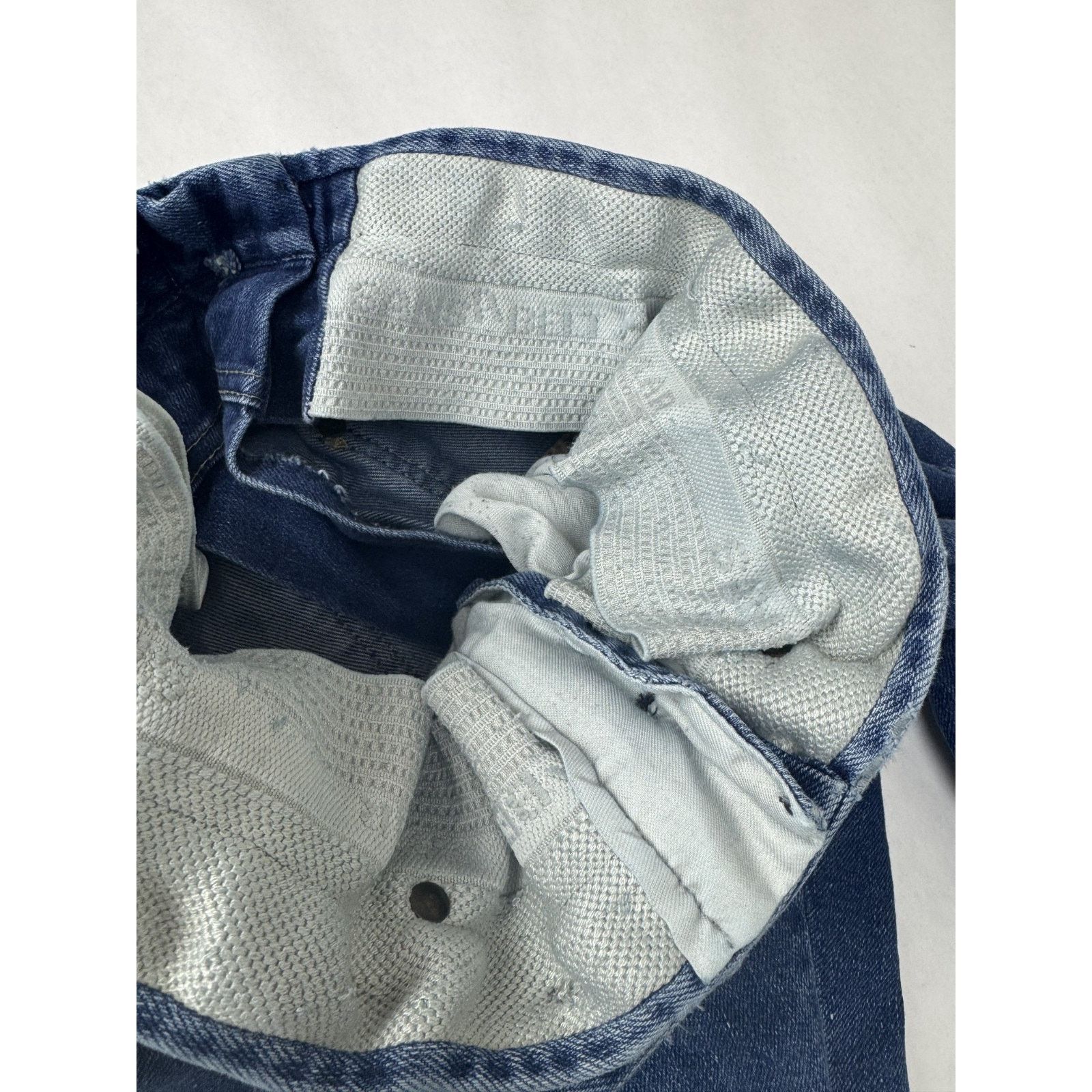 Other 1970s Vintage Sansabelt Jeans Blue High Rise Built-In USA 28 Size 28" / US 6 / IT 42 - 7 Thumbnail