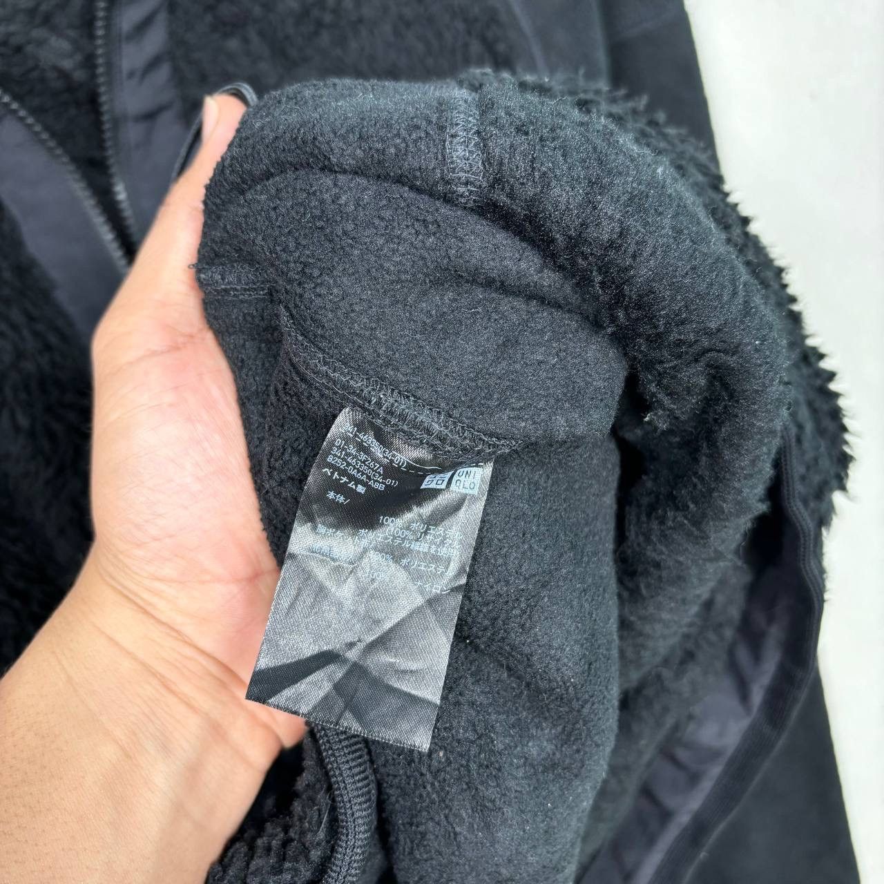 Uniqlo × White Mountaineering White Mountaineering Uniqlo Black Fleece Hoodie FW21 Sherpa Size US M / EU 48-50 / 2 - 5 Thumbnail