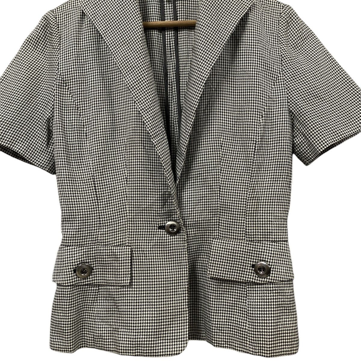 Christian Dior Monsieur Christian Dior Houndstooth Single Button Jacket Size M / US 6-8 / IT 42-44 - 3 Thumbnail