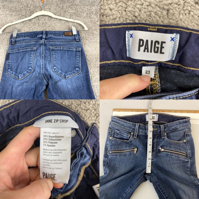 Paige jane zip outlet crop