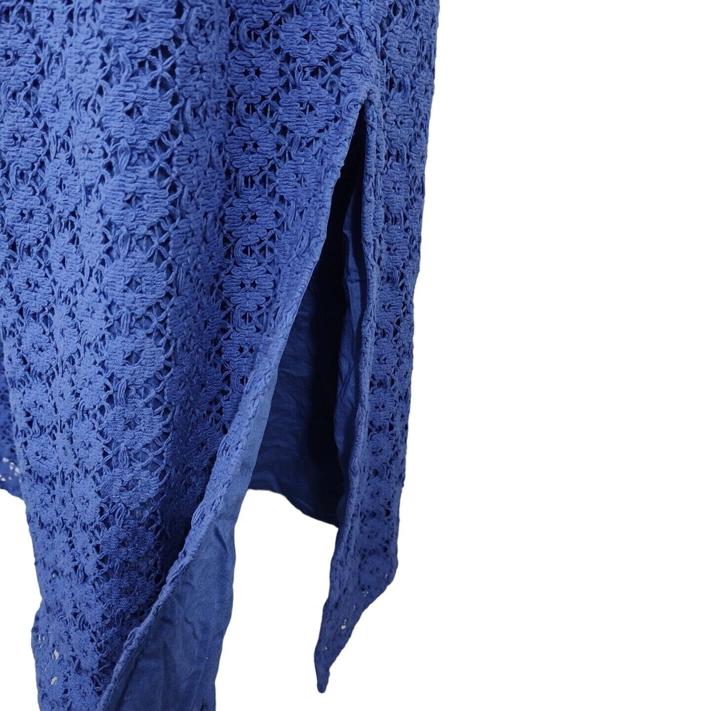 Other A New Day Blue Sleeveless Crochet Midi Dress Women Size S Size S / US 4 / IT 40 - 3 Thumbnail
