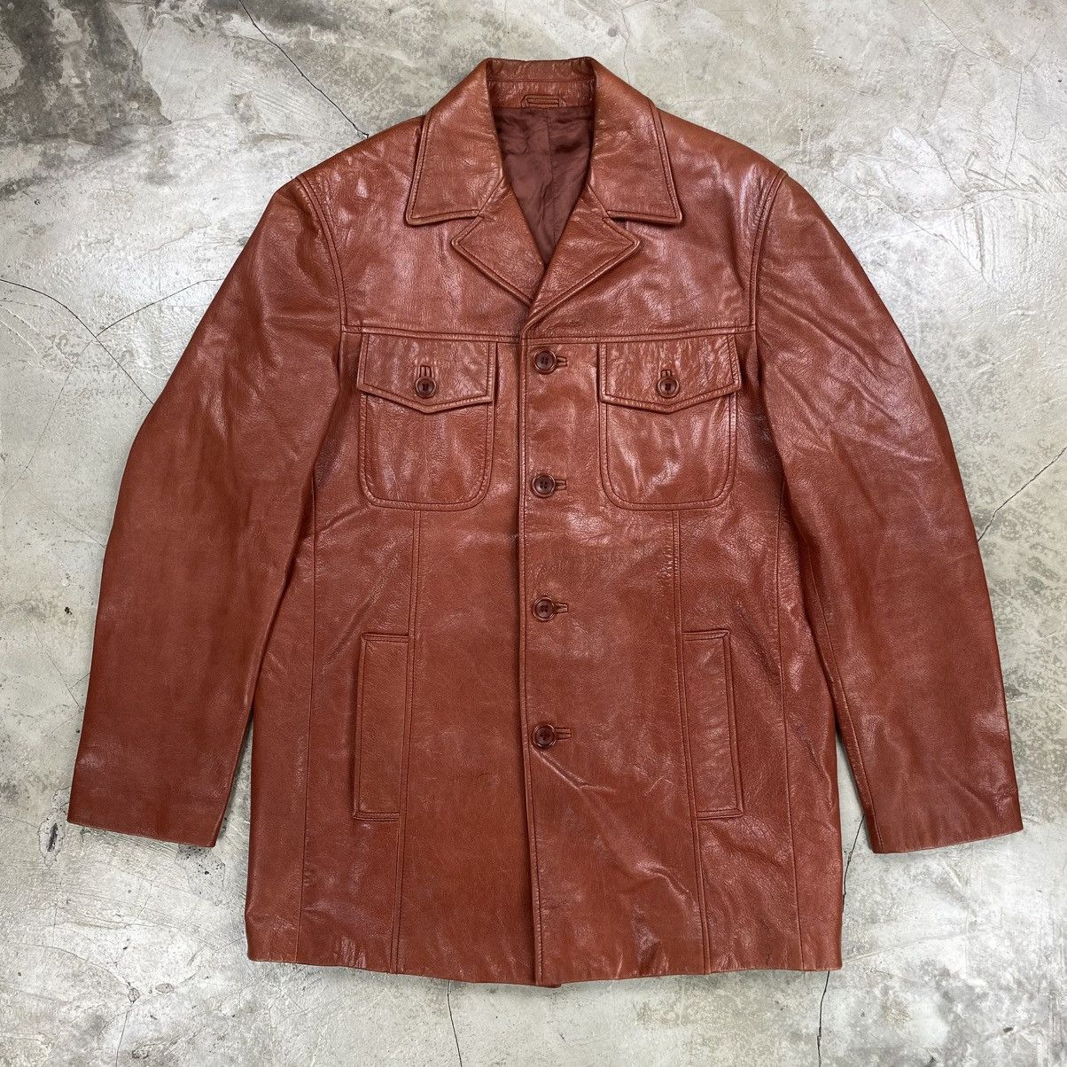 Kenzo Vintage Homme Goat Leather Jacket Size US L / EU 52-54 / 3 - 1 Thumbnail