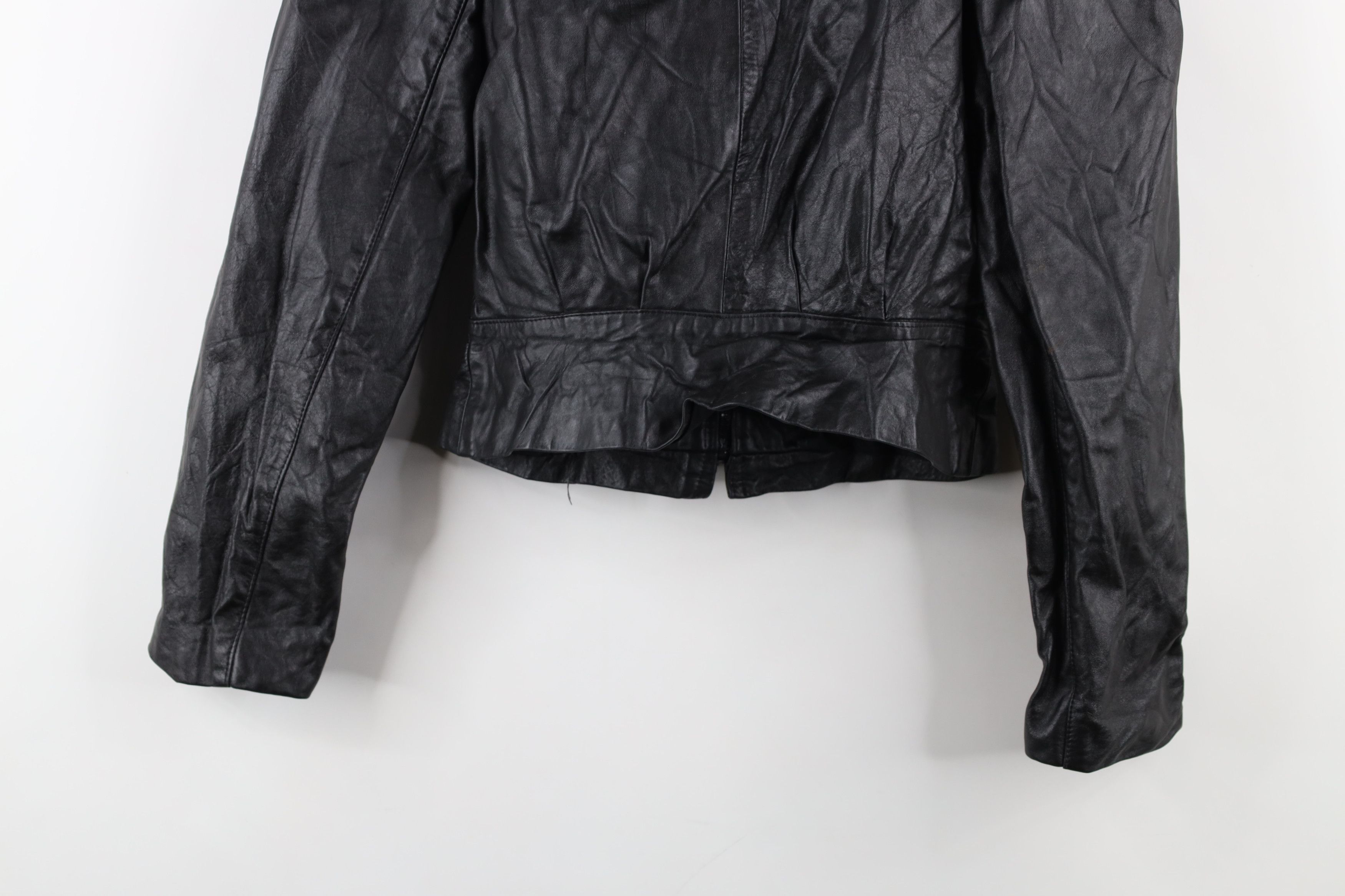 Vintage Vintage 80s 90s Streetwear Cropped Leather Bomber Jacket USA Size M / US 6-8 / IT 42-44 - 15 Thumbnail