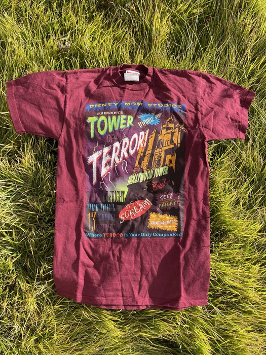 Vintage Tower Of Terror Vintage Disney Mickey 90's Horror T-Shirt