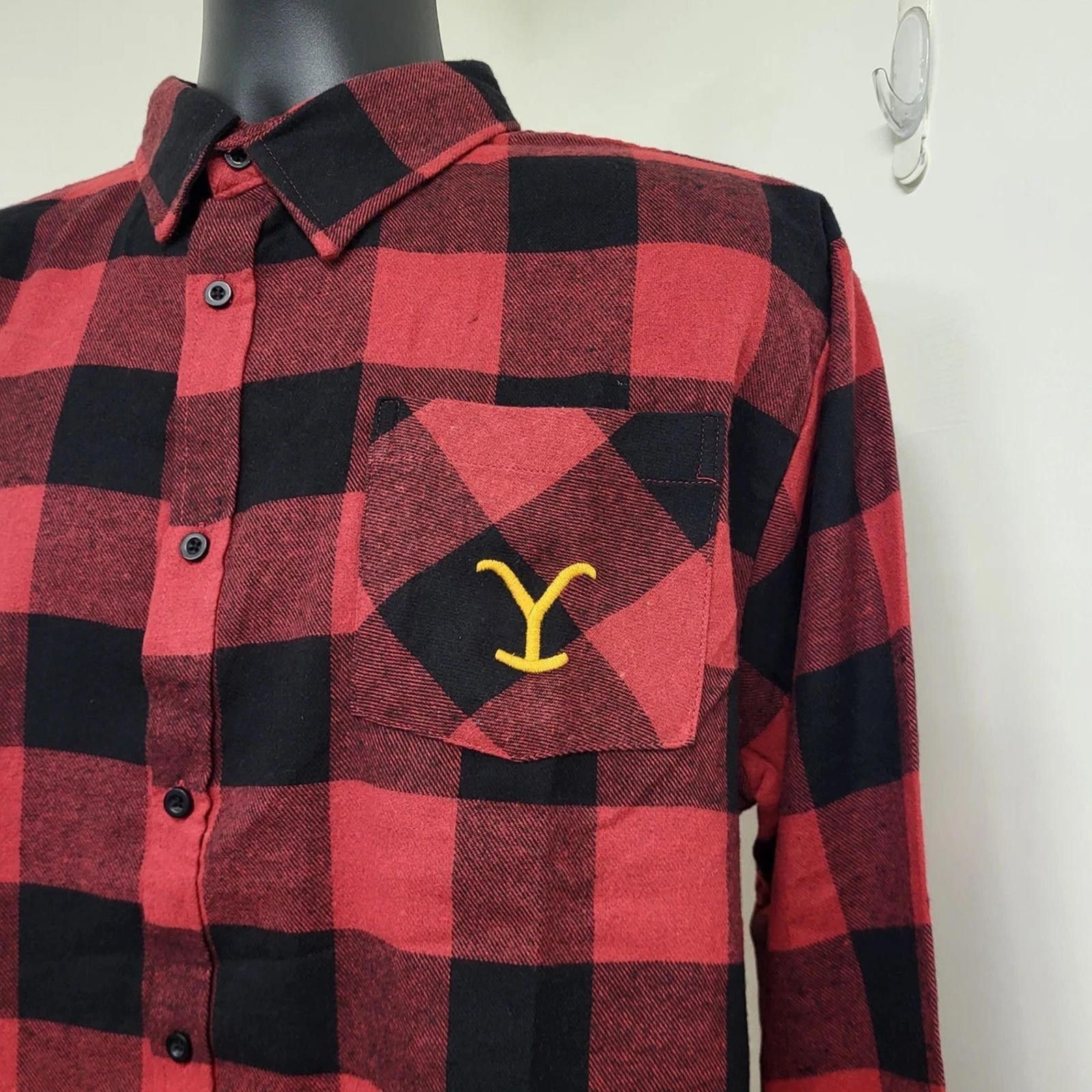 Other Yellowstone Flannel Shirt Men's SzXL Red& Black Dutton Ranch Size US XL / EU 56 / 4 - 3 Thumbnail