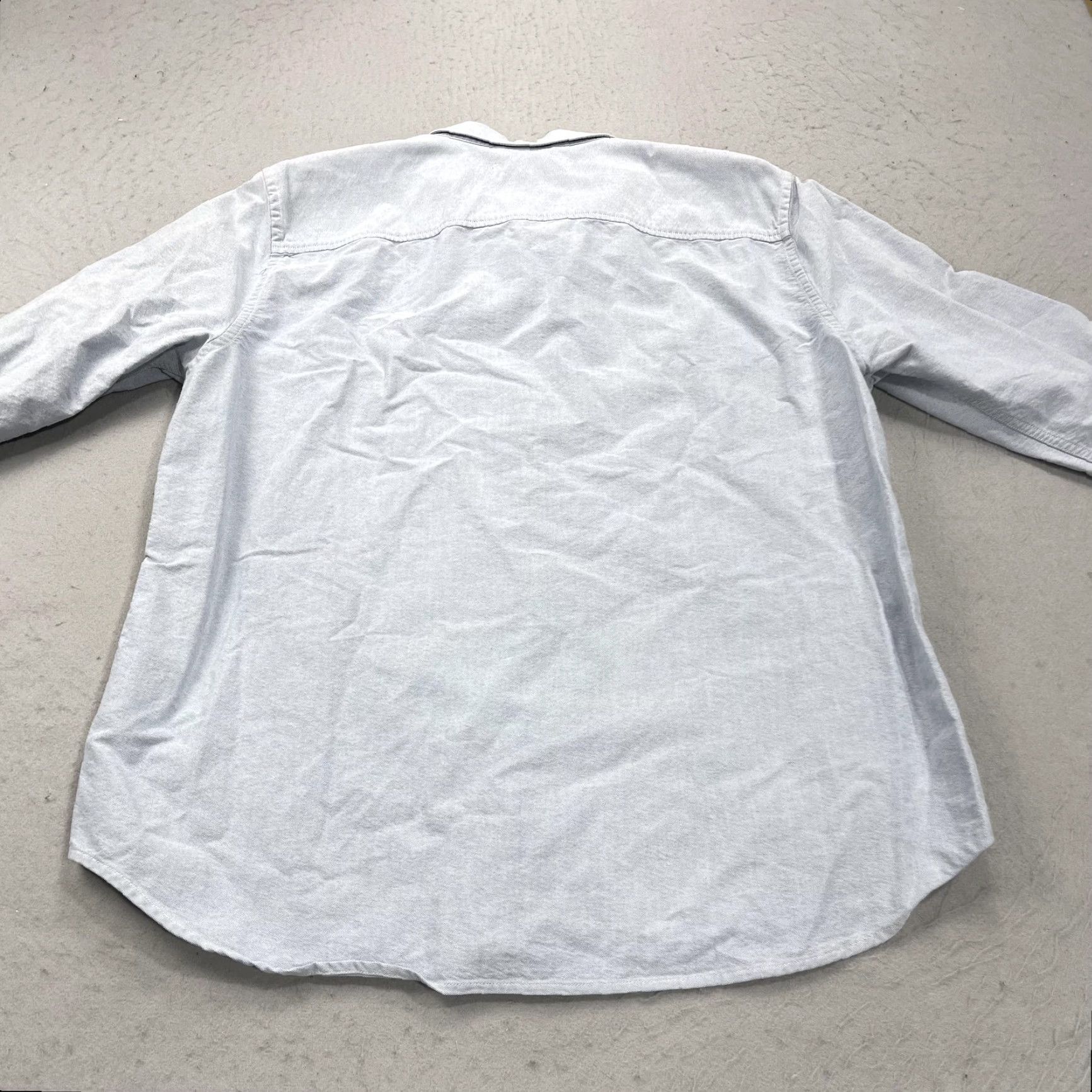 Outerknown Outerknown Shirt Mens XL Blue Chambray Button Down Long Sleeve Organic Cotton Size US XL / EU 56 / 4 - 5 Thumbnail