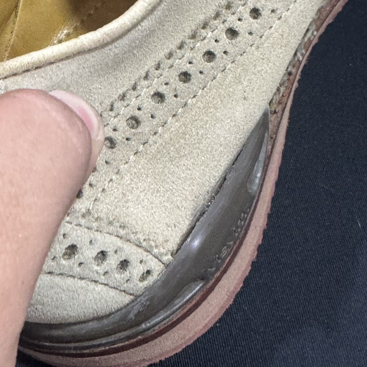 Visvim VISVIM PATRICIAN SAND WT FOLK WINGTIP SUEDE SHOES Size US 8.5 / EU 41-42 - 14 Thumbnail
