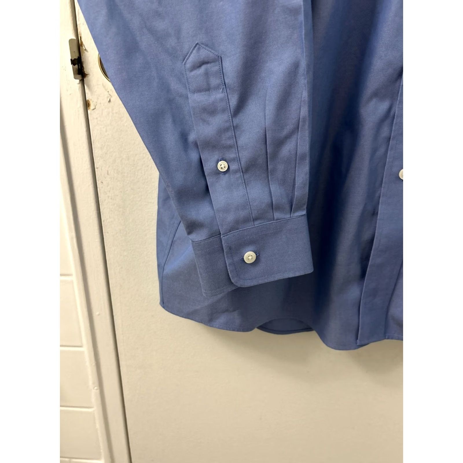 Vintage LL Bean Shirt Mens 16.5 Blue Wrinkle Free Pinpoint Oxford Traditional Button-Up Pocket Shirt Mens Regular 100% Cotton Blue Preppy Classic 251423 Size US XL / EU 56 / 4 - 7 Thumbnail