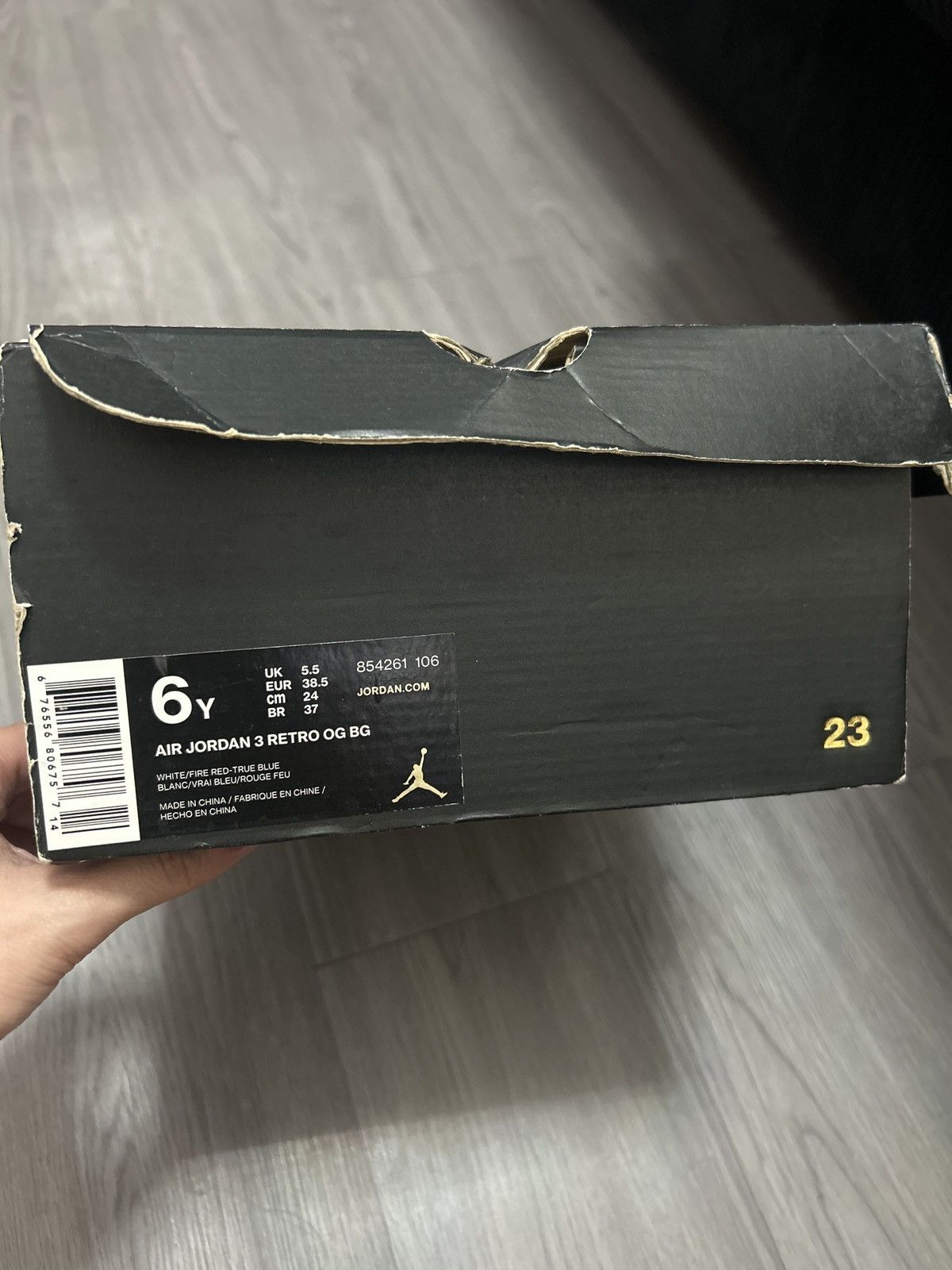 Jordan Brand Jordan 3 GS True Blue 2016 Size US 6 / EU 39 - 7 Thumbnail