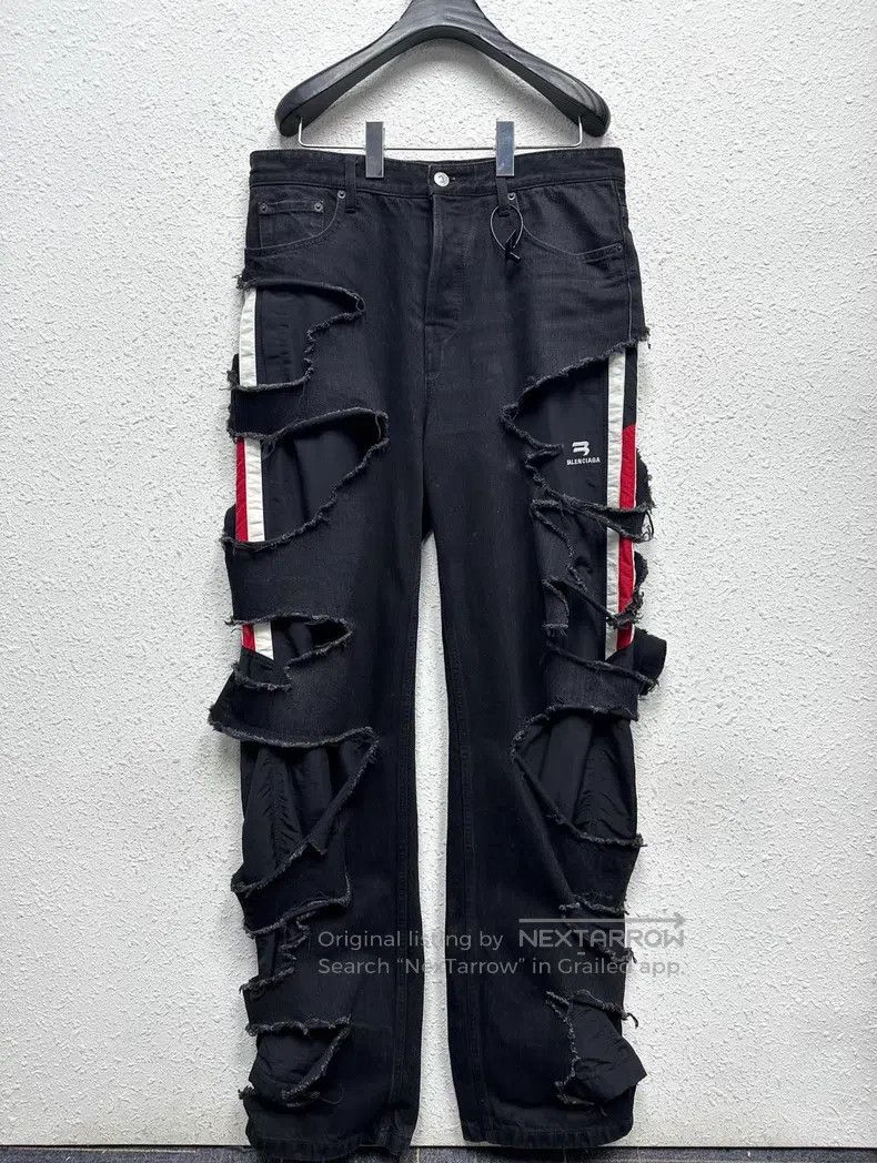Balenciaga Balenciaga size M Double Layer Distressed Destroyed Denim Size US 27 - 1 Thumbnail