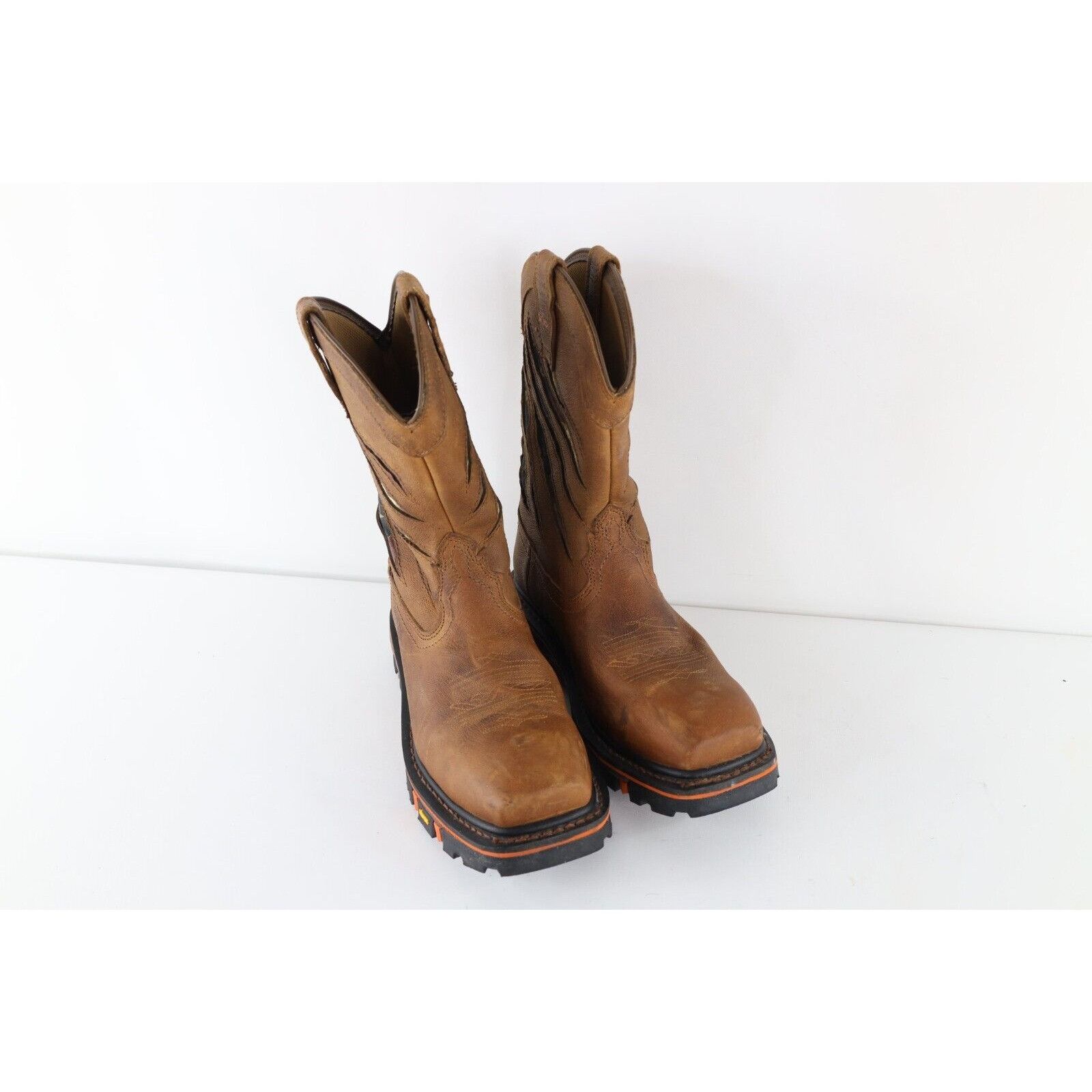 Cody James Cody James USA Flag Leather Composite Toe Western Boots Size US 12 / EU 45 - 2 Thumbnail