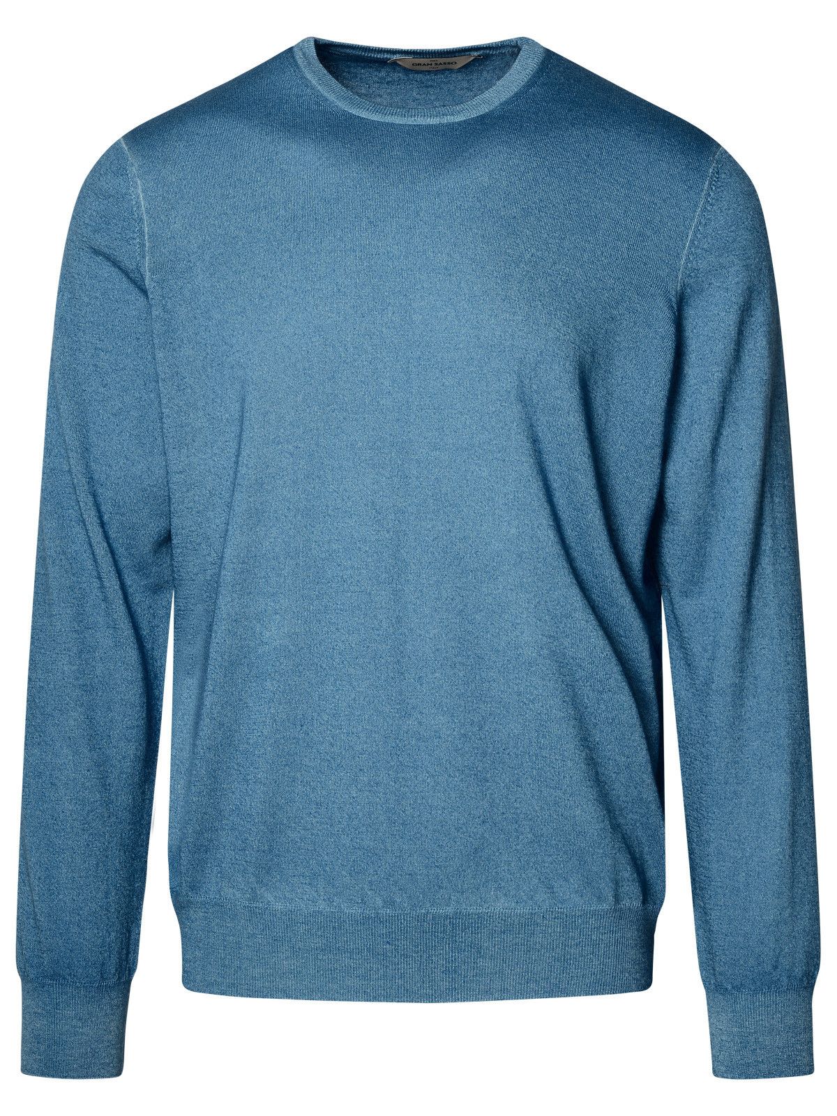 image of Gran Sasso Blue Cashmere Sweater in Light Blue, Men's (Size Large)