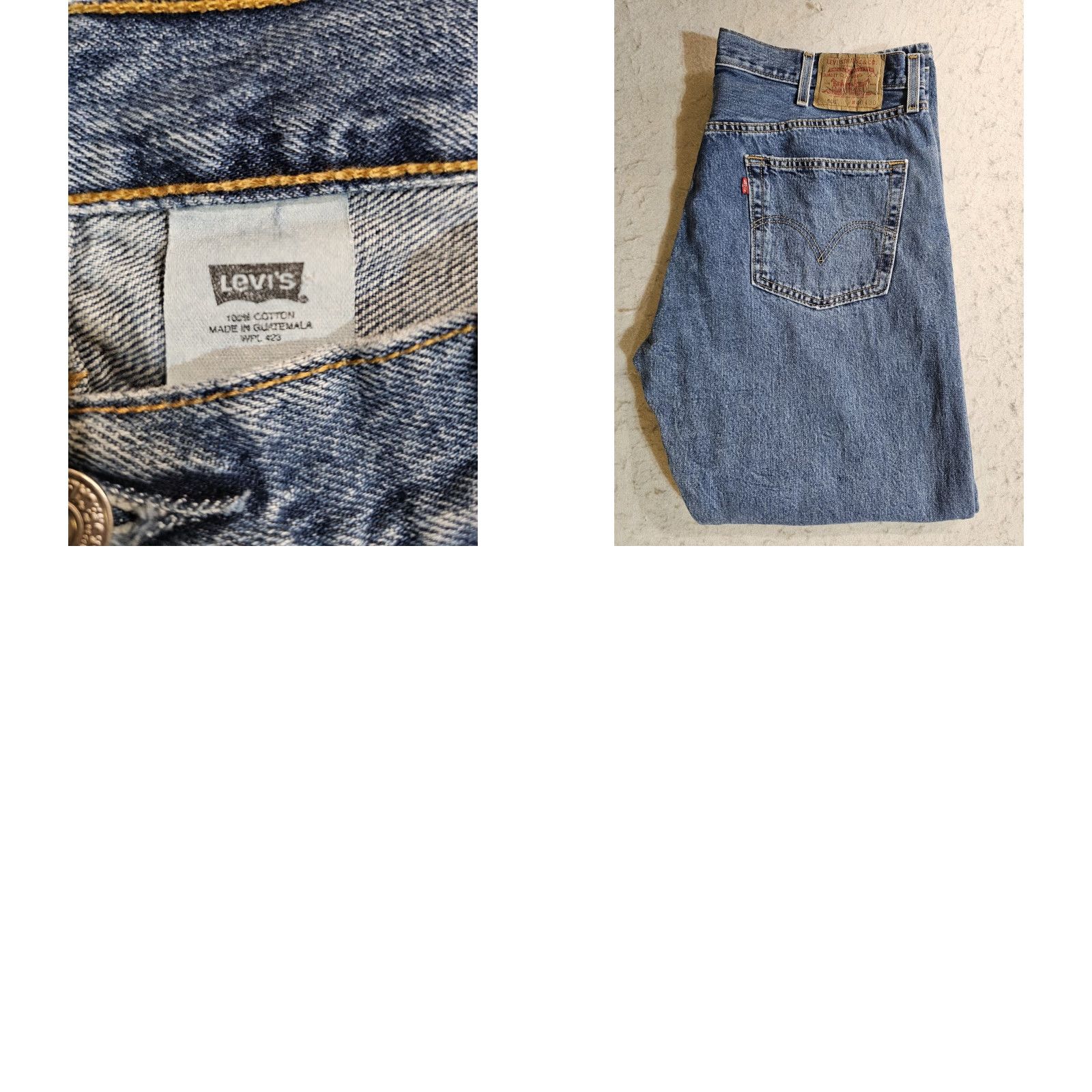 Levi's VINTAGE Levi's 501 XX Jeans Men Medium Blue 40x30 Denim Cotton 90s Style Regular Straight Distressed USA 5-Pocket Size US 40 / EU 56 - 9 Thumbnail
