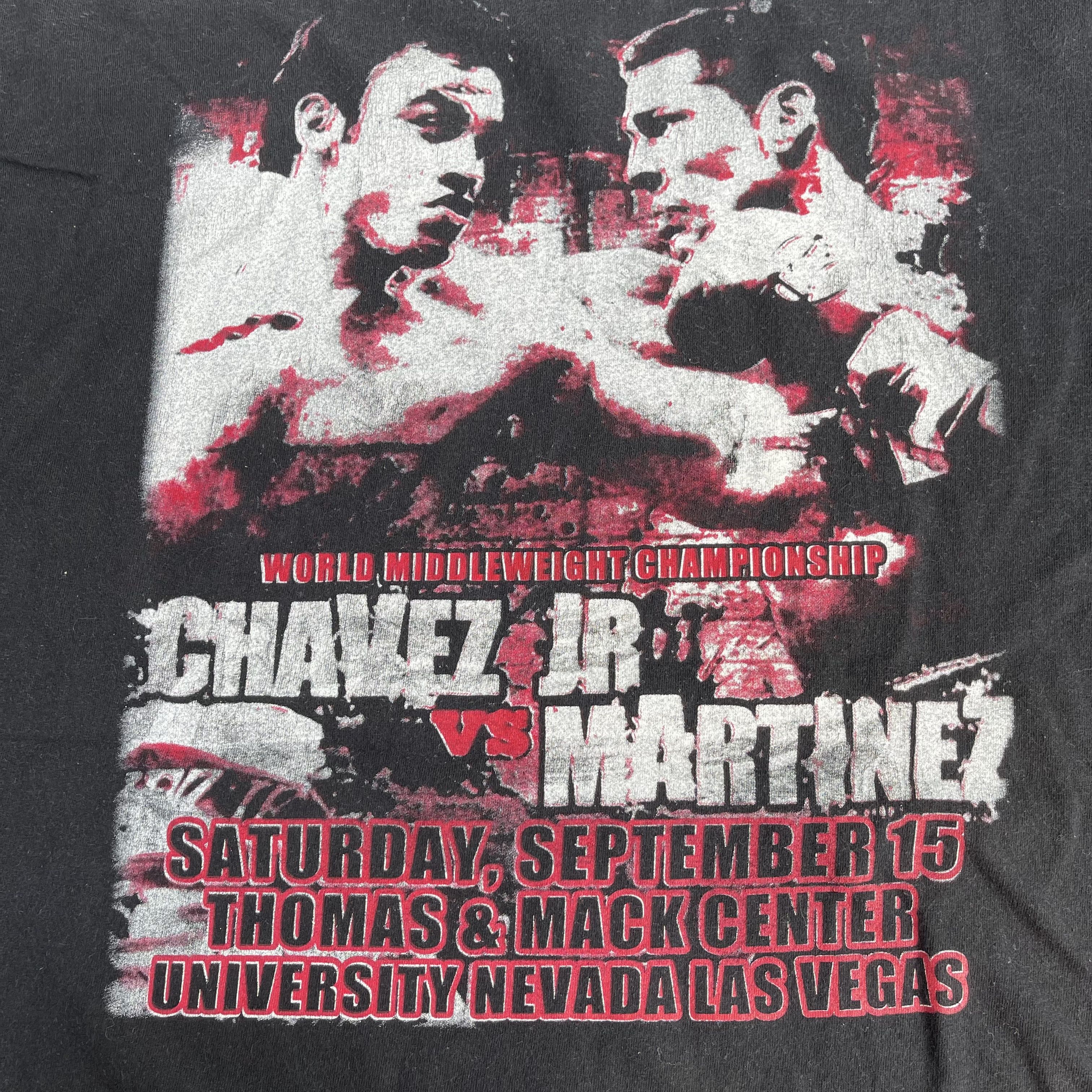 Vintage Chavez Jr Vs Martinez T-shirt Middleweight Champions Teehip Size US M / EU 48-50 / 2 - 4 Thumbnail