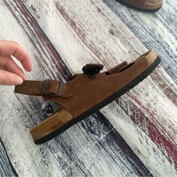 Lands' End Lands’ End Suede Leather Ankle Strap Sandals Size US 8 / EU 41 - 3 Thumbnail