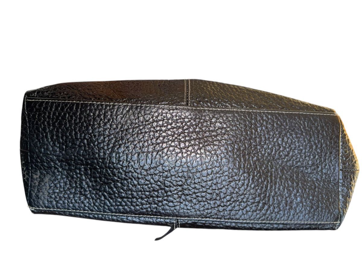 Vintage Y2K VTG PLINIO VISONA PEBBLED LEATHER SHOULDER bag in black Size ONE SIZE - 2 Thumbnail