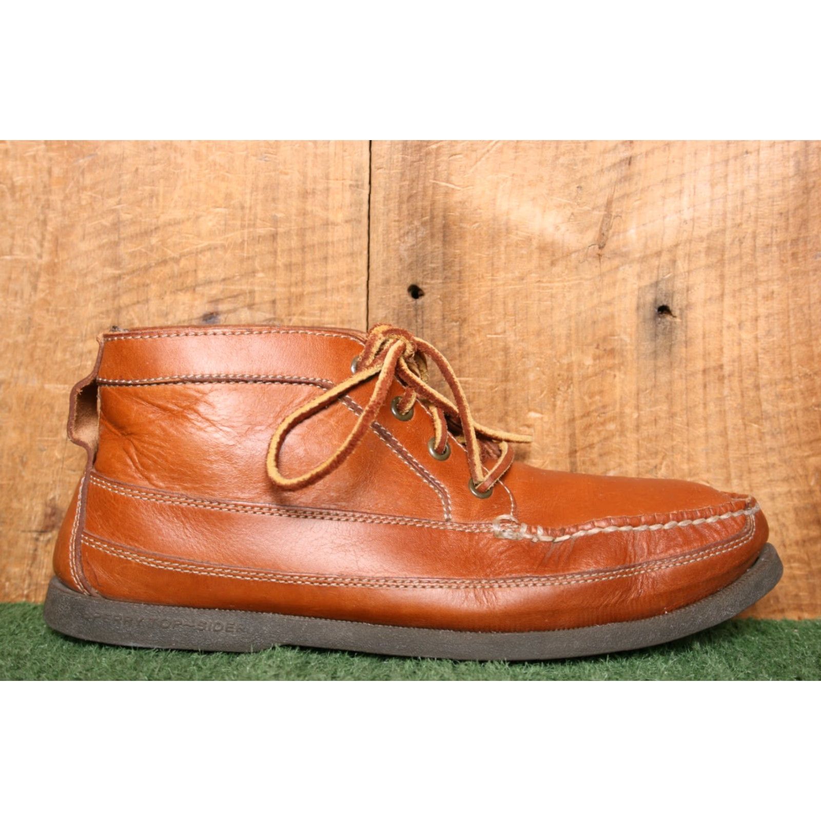 Sperry SPERRY TOP-SIDER x J.Crew Tan Leather Mid-Ankle Chukka Boots Men Sz. 9M Size US 9 / EU 42 - 2 Thumbnail