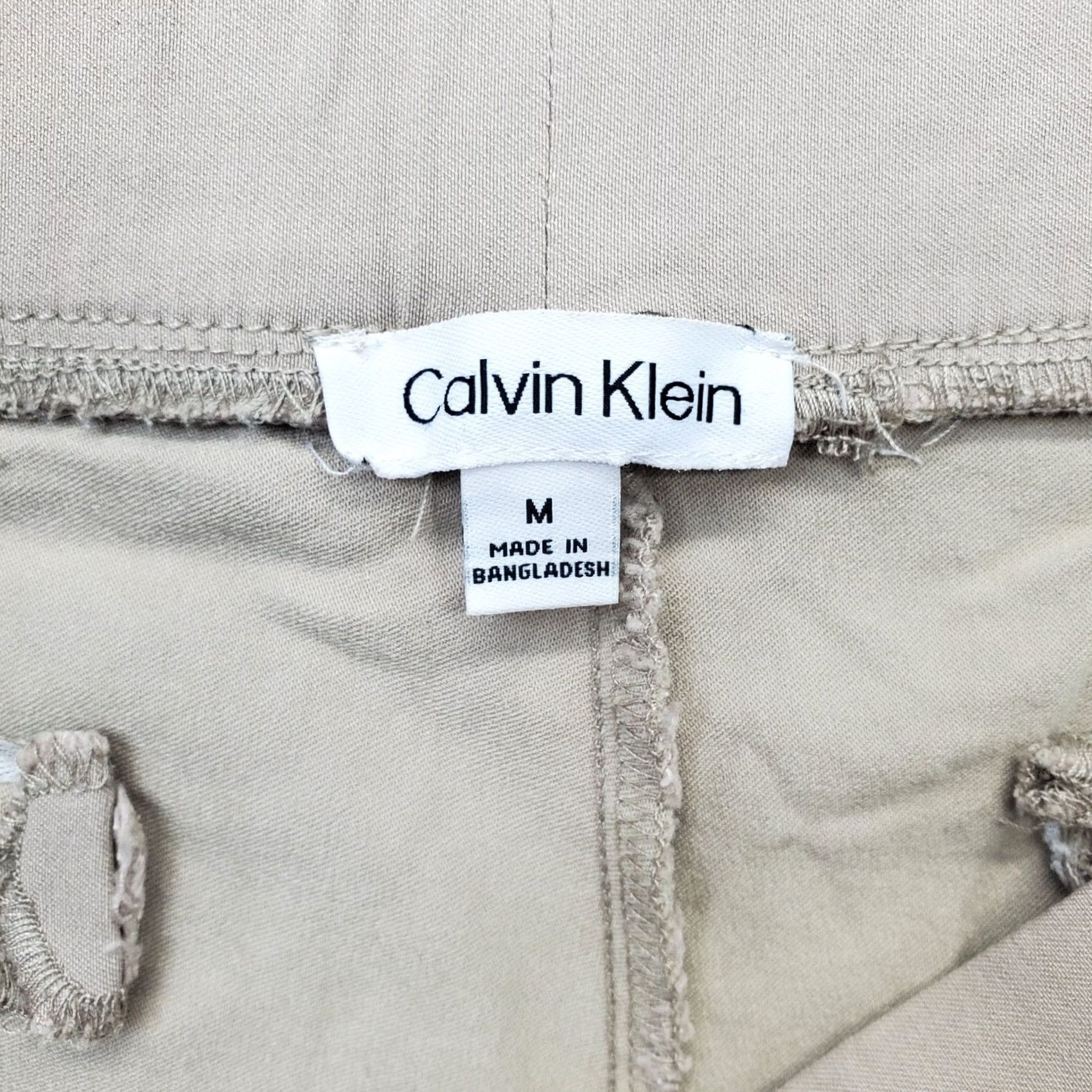 Calvin Klein Calvin Klein Chino Shorts Women M Tan Side Slit Flat Front Comfort Waist Pull On Size 32" / US 10 / IT 46 - 6 Thumbnail