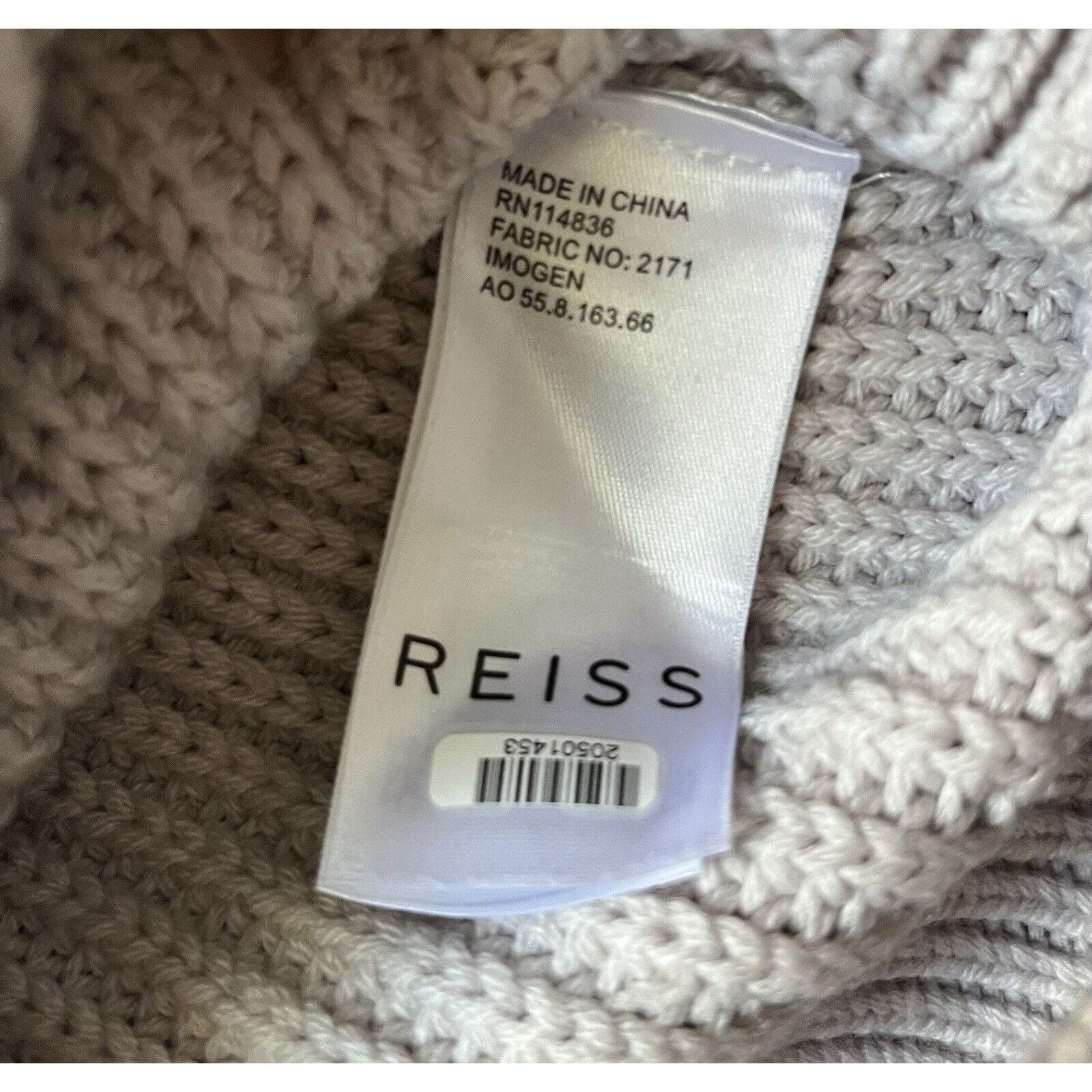 Reiss ✨Reiss Sweater Cable Knit Pullover Mock neck Chunky Imogen Size M / US 6-8 / IT 42-44 - 5 Thumbnail