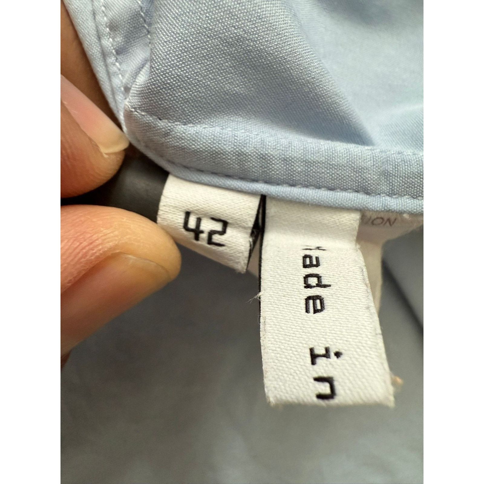 Balenciaga Balenciaga Paris Light Blue size 16/42 Cotton Shirt Size US XS / EU 42 / 0 - 3 Thumbnail