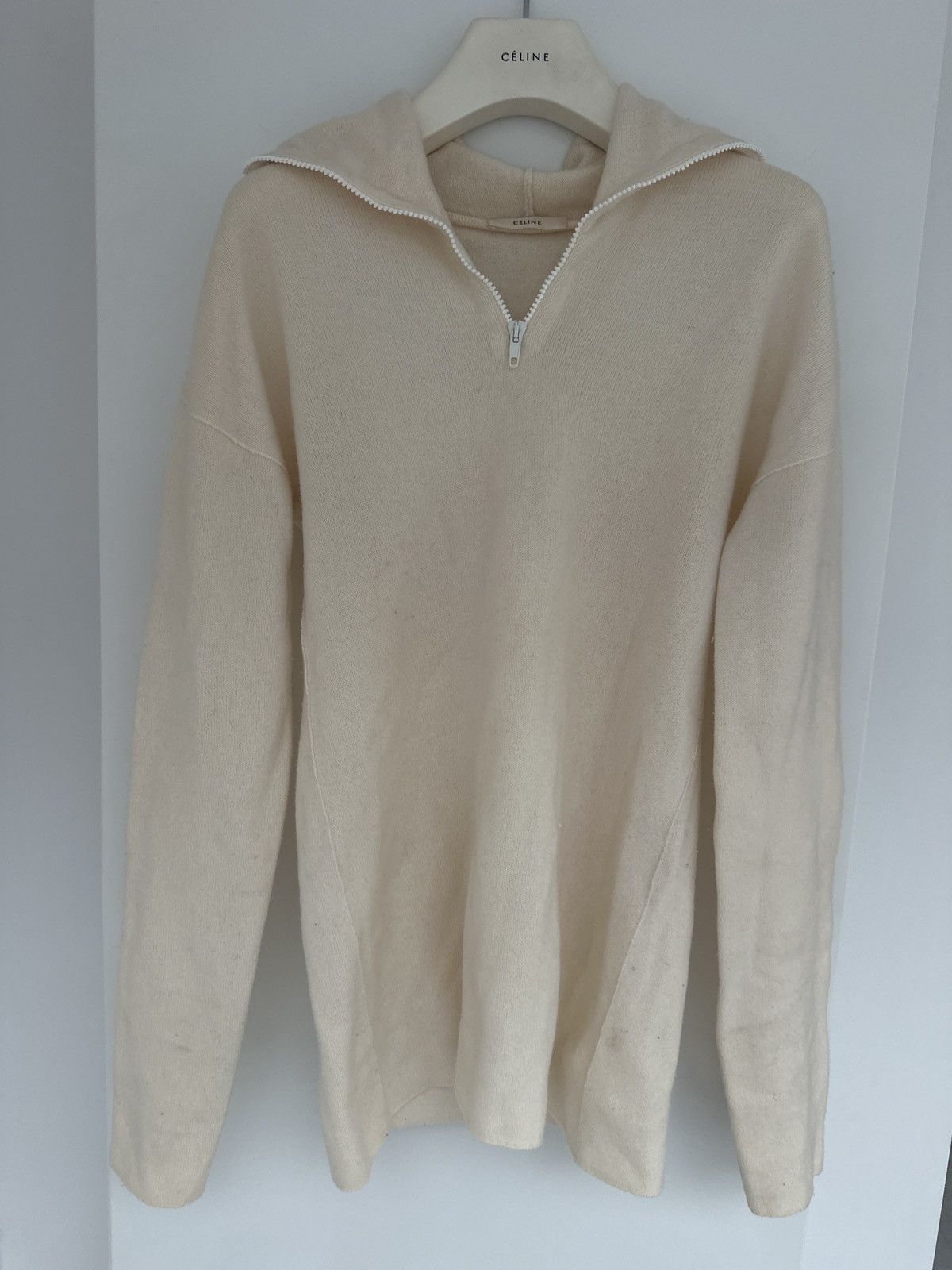 Celine Celine 2018 Phoebe Philo Hooded Cashmere & Wool Sweater Size XS / US 0-2 / IT 36-38 - 7 Thumbnail