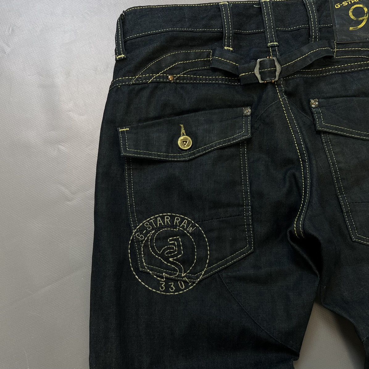 G-Star × Vintage Vintage G Star Raw 96 GS3301 Denim Jeans Big Logo Y2k Size US 32 / EU 48 - 8 Thumbnail