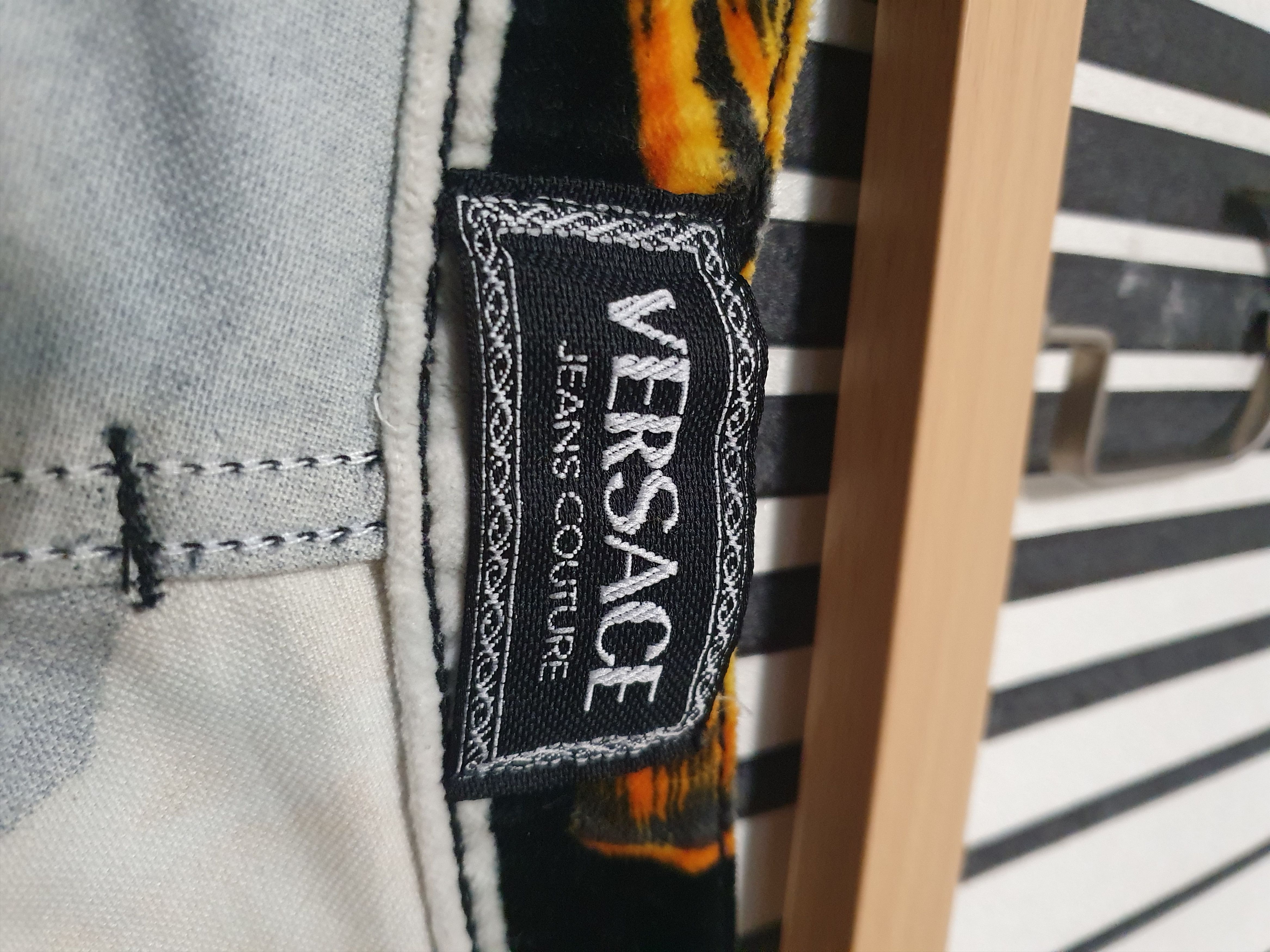 Vintage 80's Versace Floral-Indian Print Corduroy Y2k Rare Pants Size 29" - 14 Thumbnail